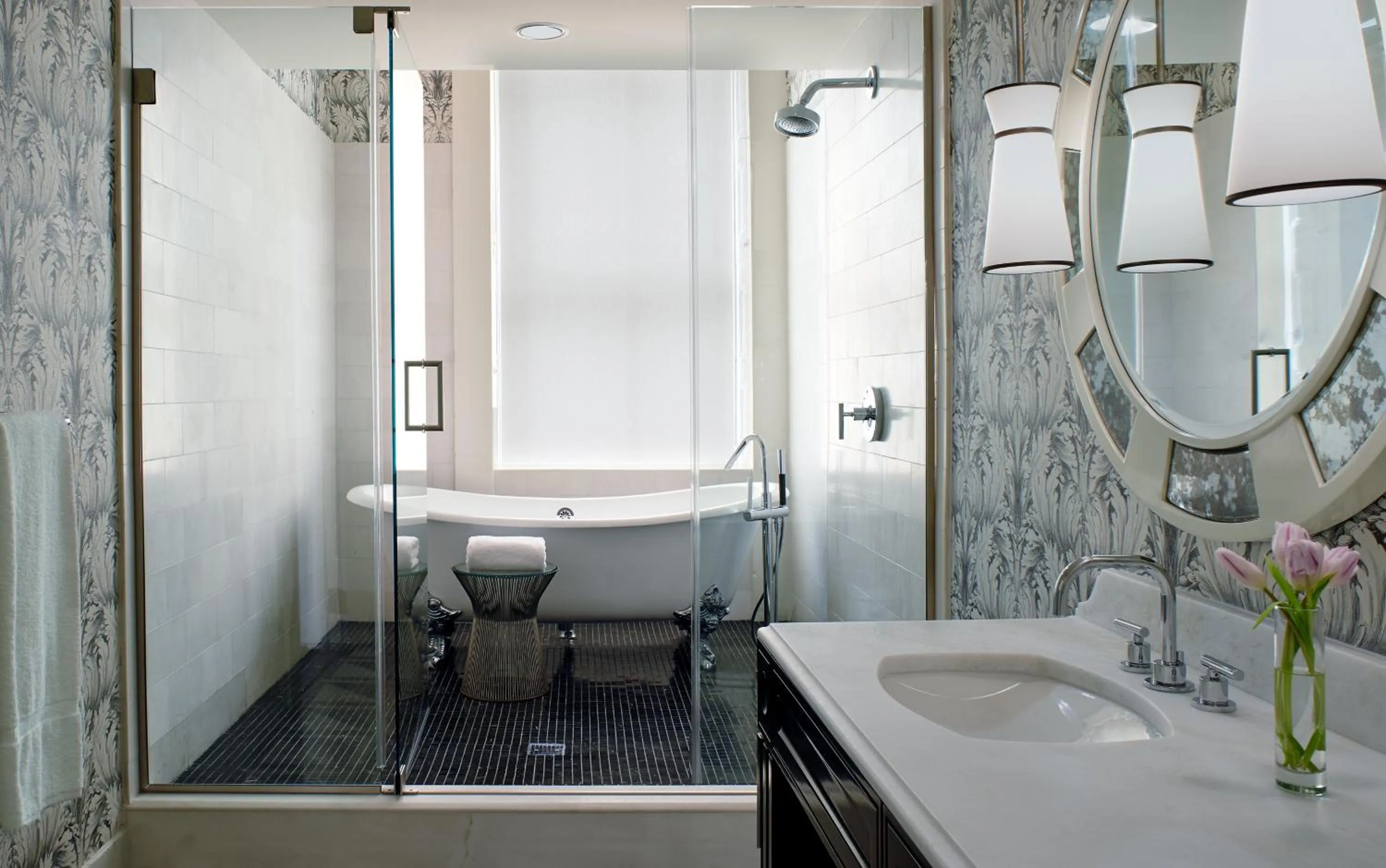 Bathroom in Kimpton Hotel Monaco Washington DC by IHG