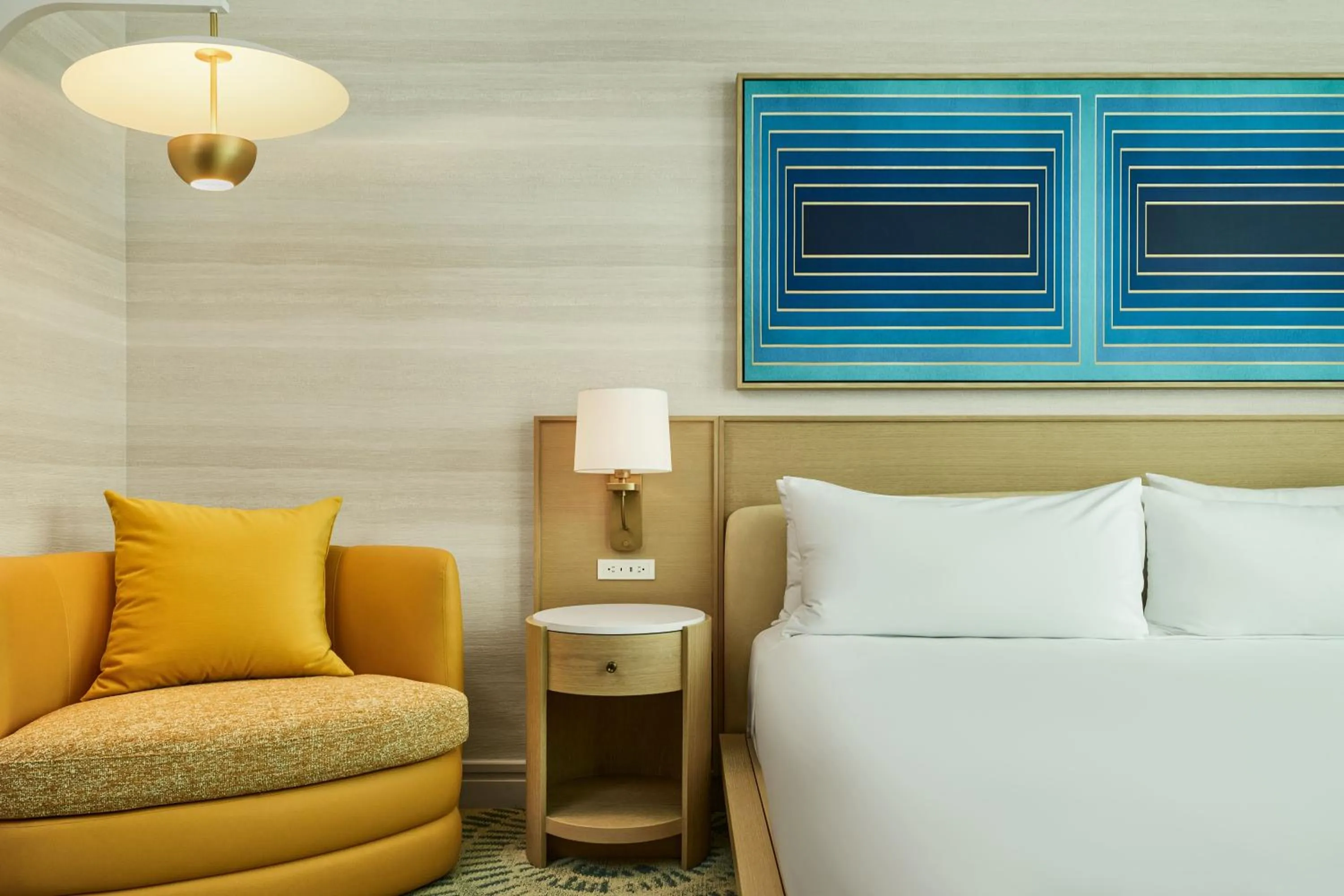 Bed in The Highland Dallas, Curio Collection by Hilton