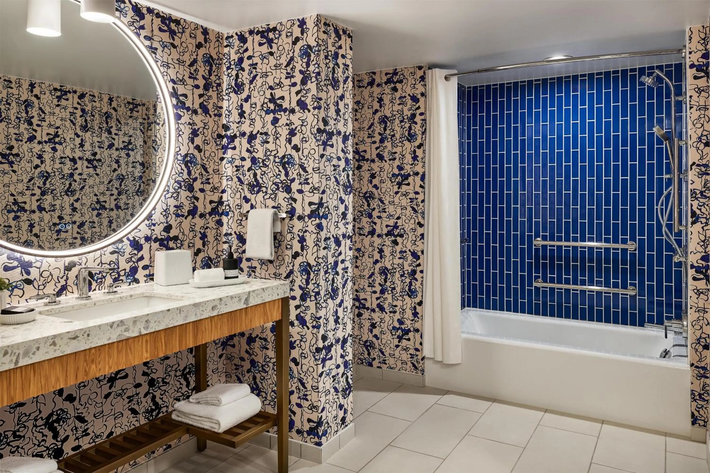 Bathroom in The Highland Dallas, Curio Collection by Hilton