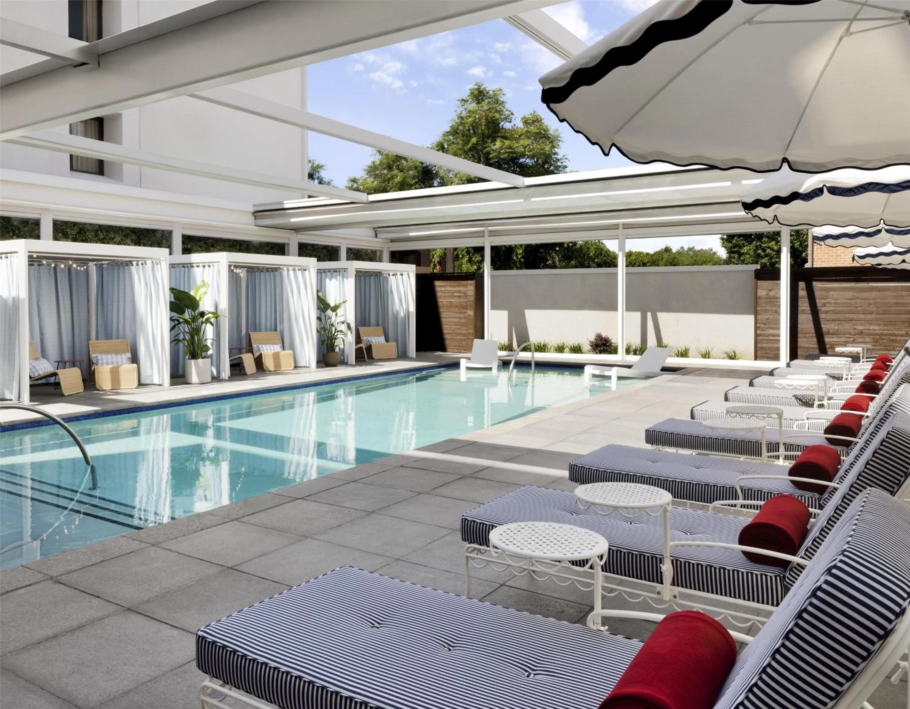 Pool view in Graduate by Hilton Dallas