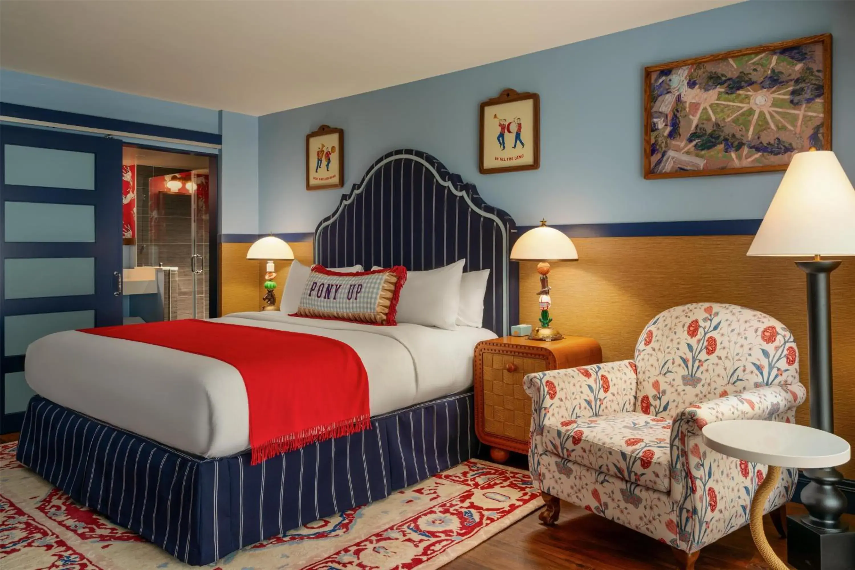 Graduate King Room with Balcony in Graduate by Hilton Dallas Graduate King Room with Balcony in Graduate by Hilton Dallas