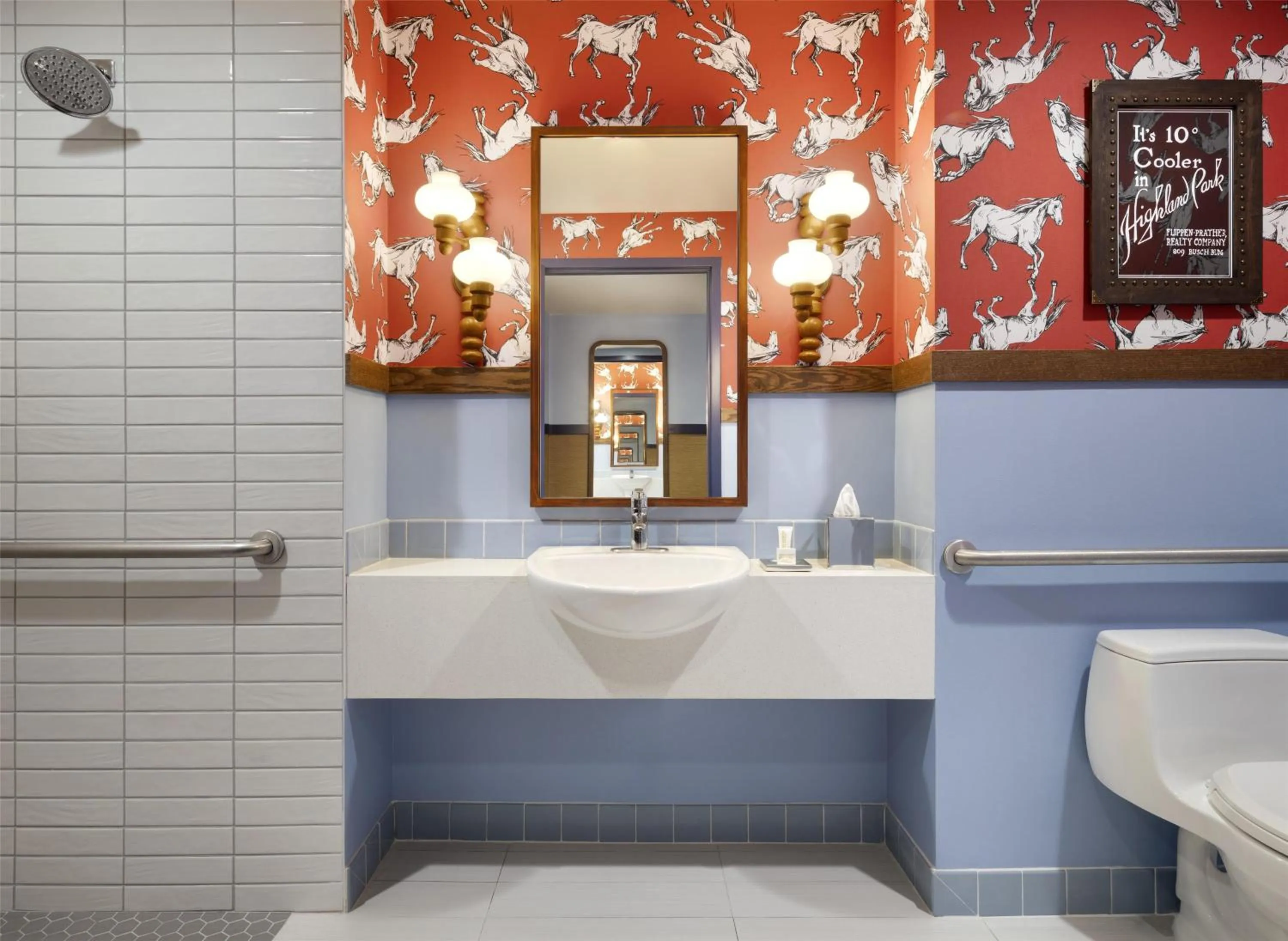 Bathroom in Graduate by Hilton Dallas