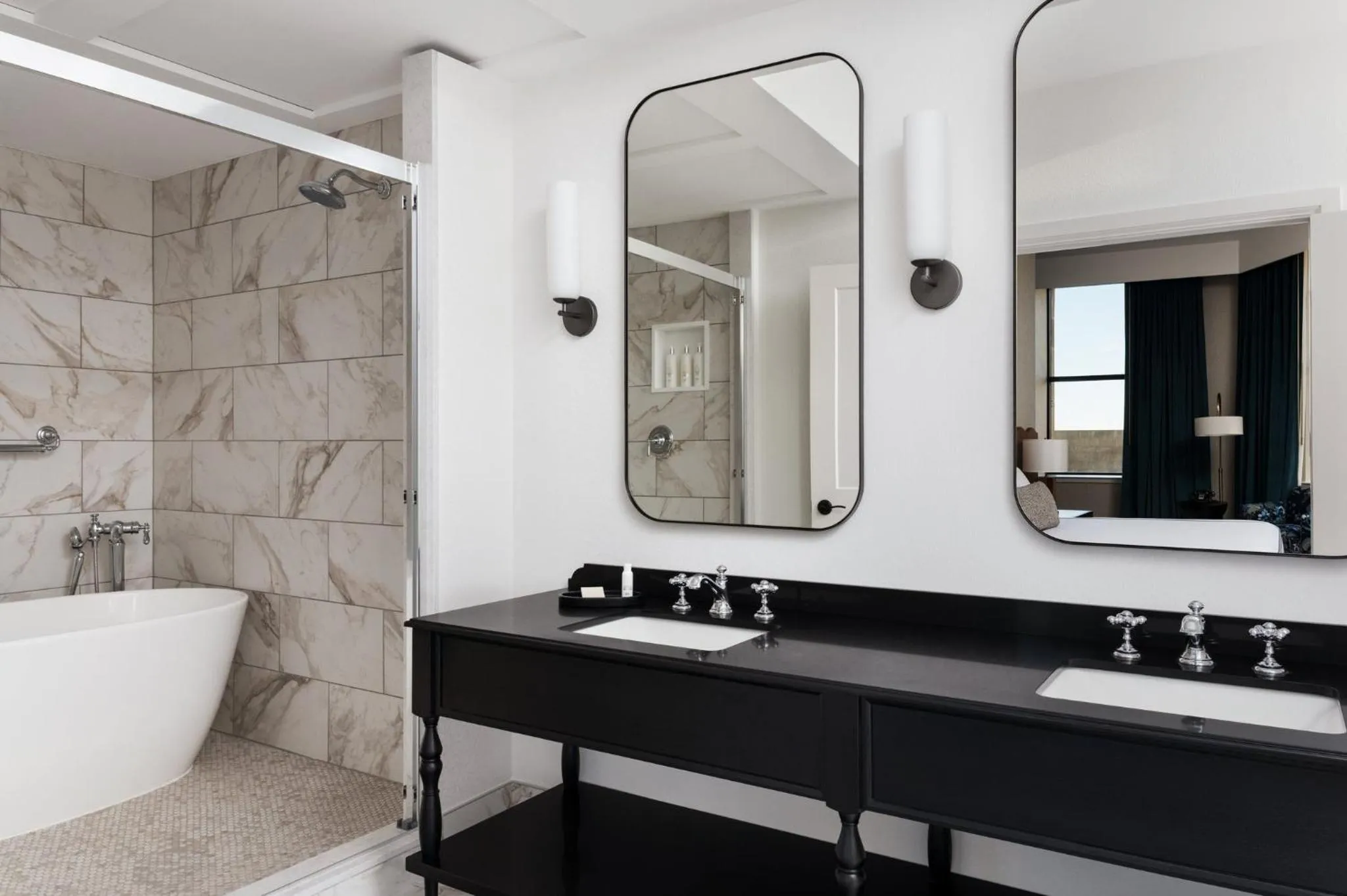 Bathroom in Kimpton Hotel Monaco Baltimore Inner Harbor by IHG