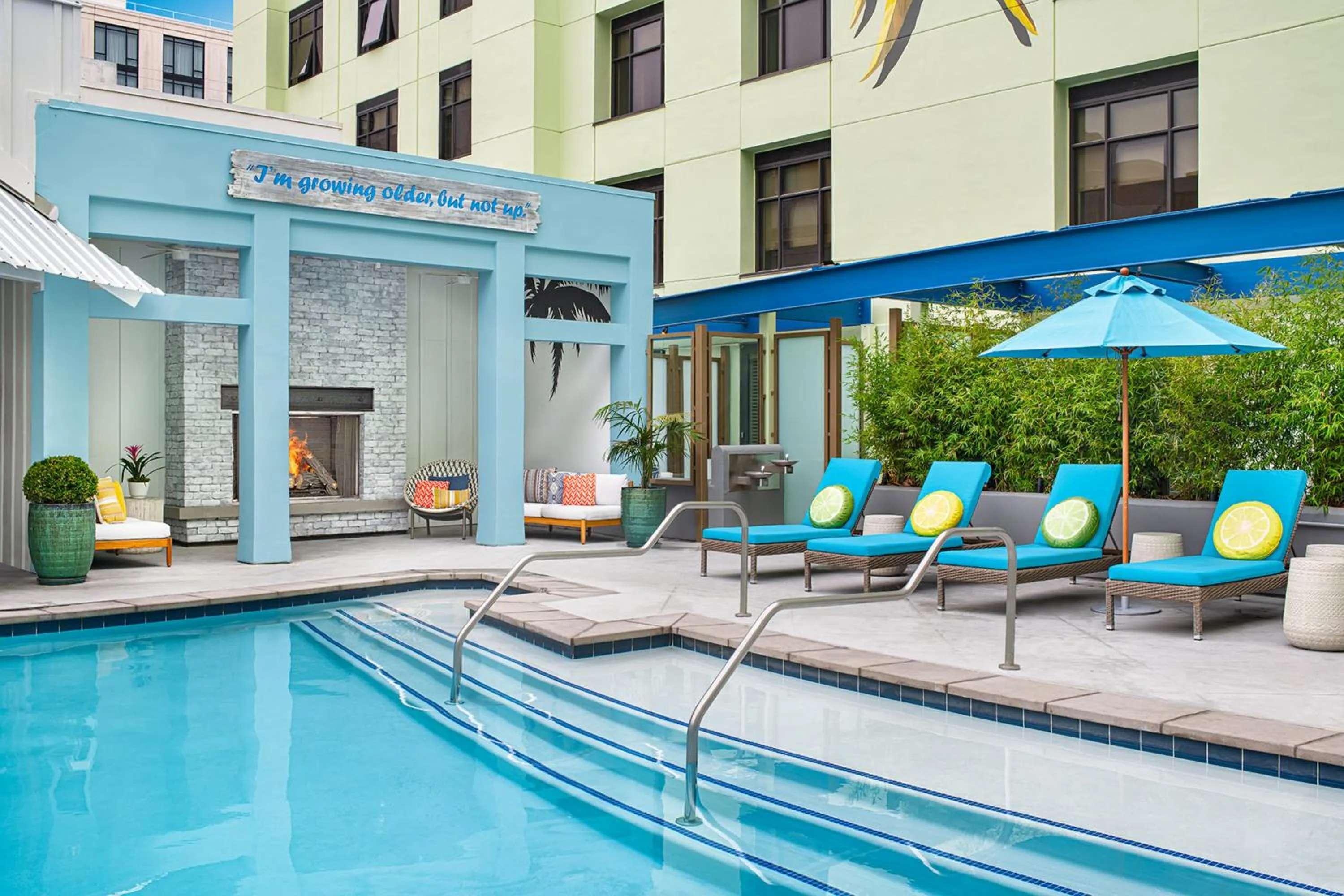 Pool view in Margaritaville Hotel San Diego Gaslamp Quarter