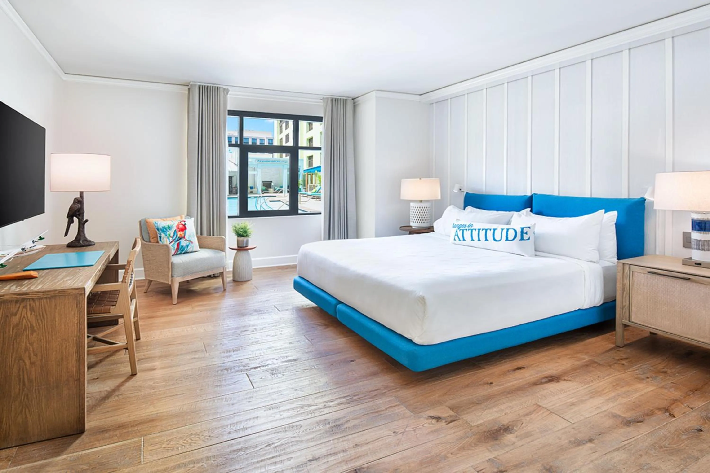 Bedroom, Bed in Margaritaville Hotel San Diego Gaslamp Quarter