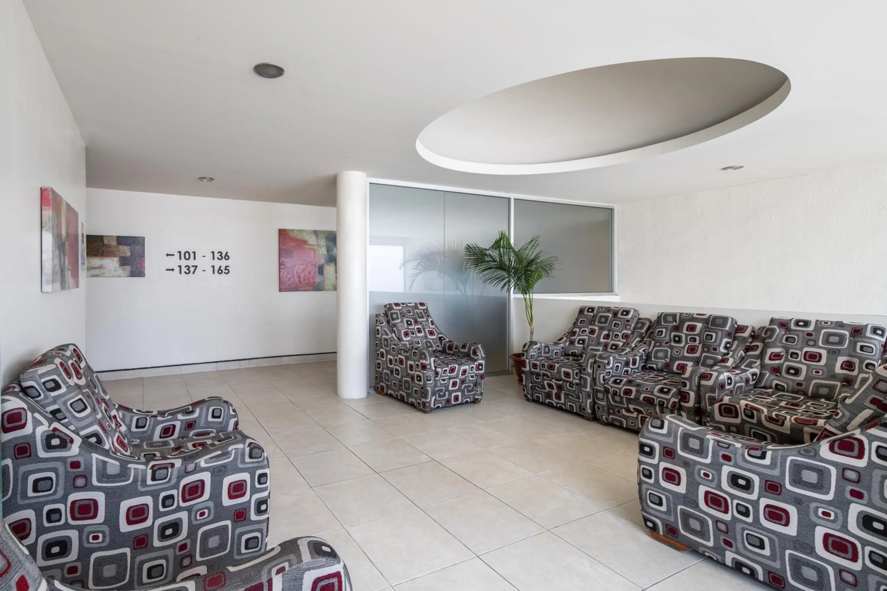 Living room in Hotel Astor Tijuana