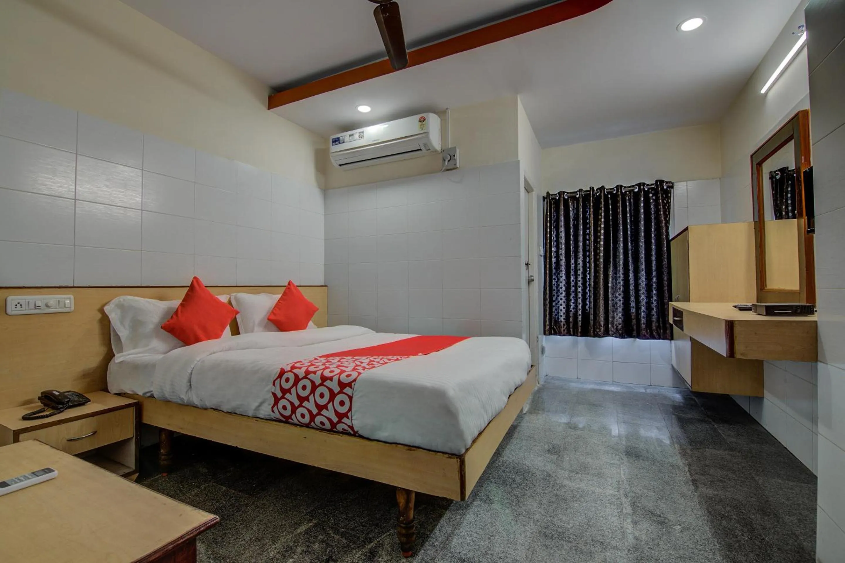 Bathroom, Bed in Hotel O Mayur's residency