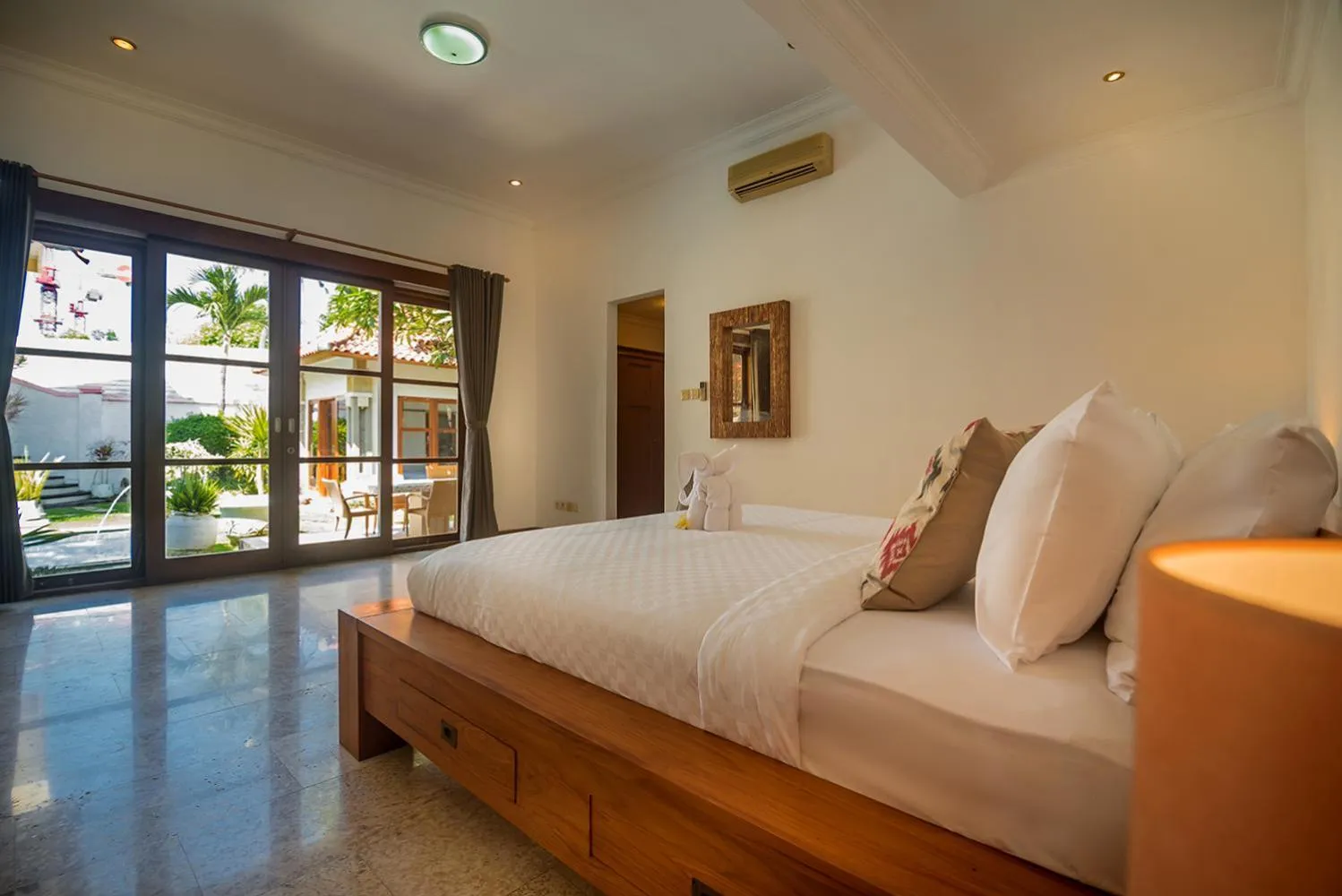 Bedroom, Bed in Georgina Estate by Villas Direct Bali