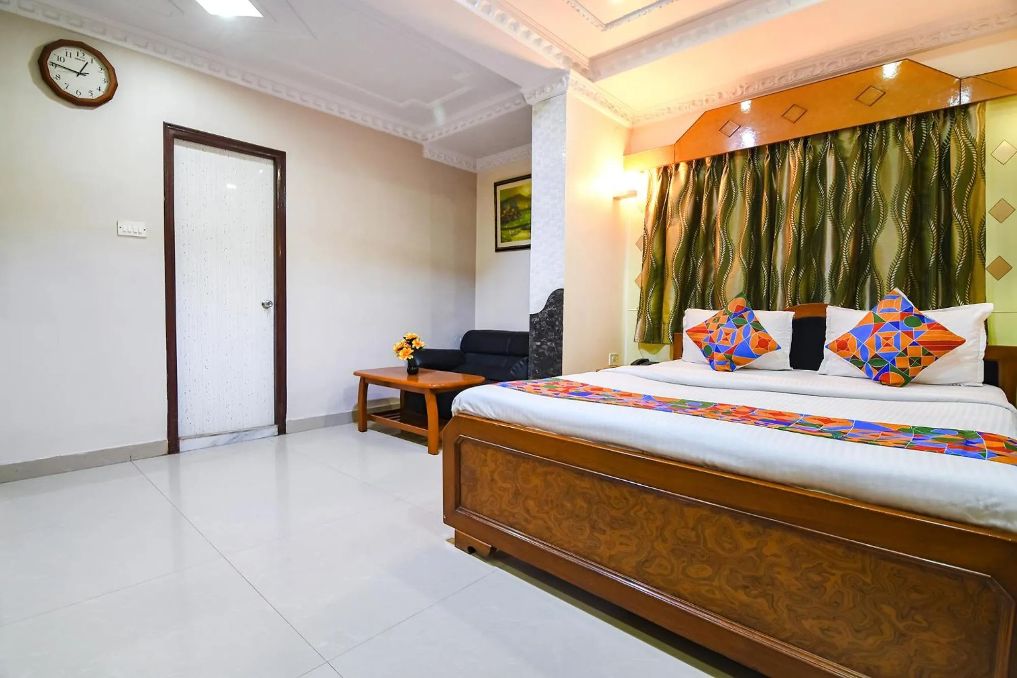 Bed in FabHotel Wild Orchid - 800m from Medica Superspecialty Hospital