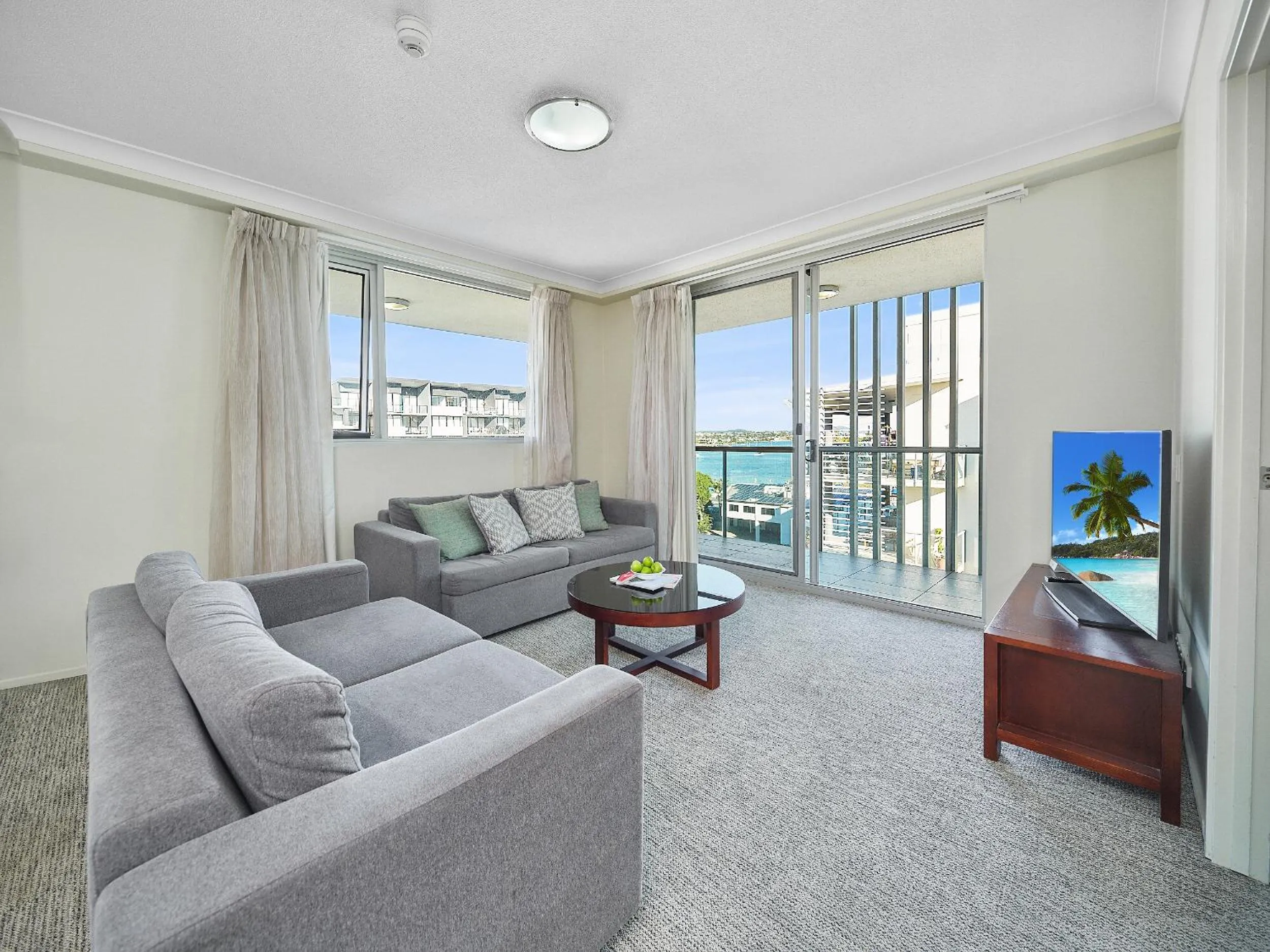 Living room in Quest Breakfast Creek