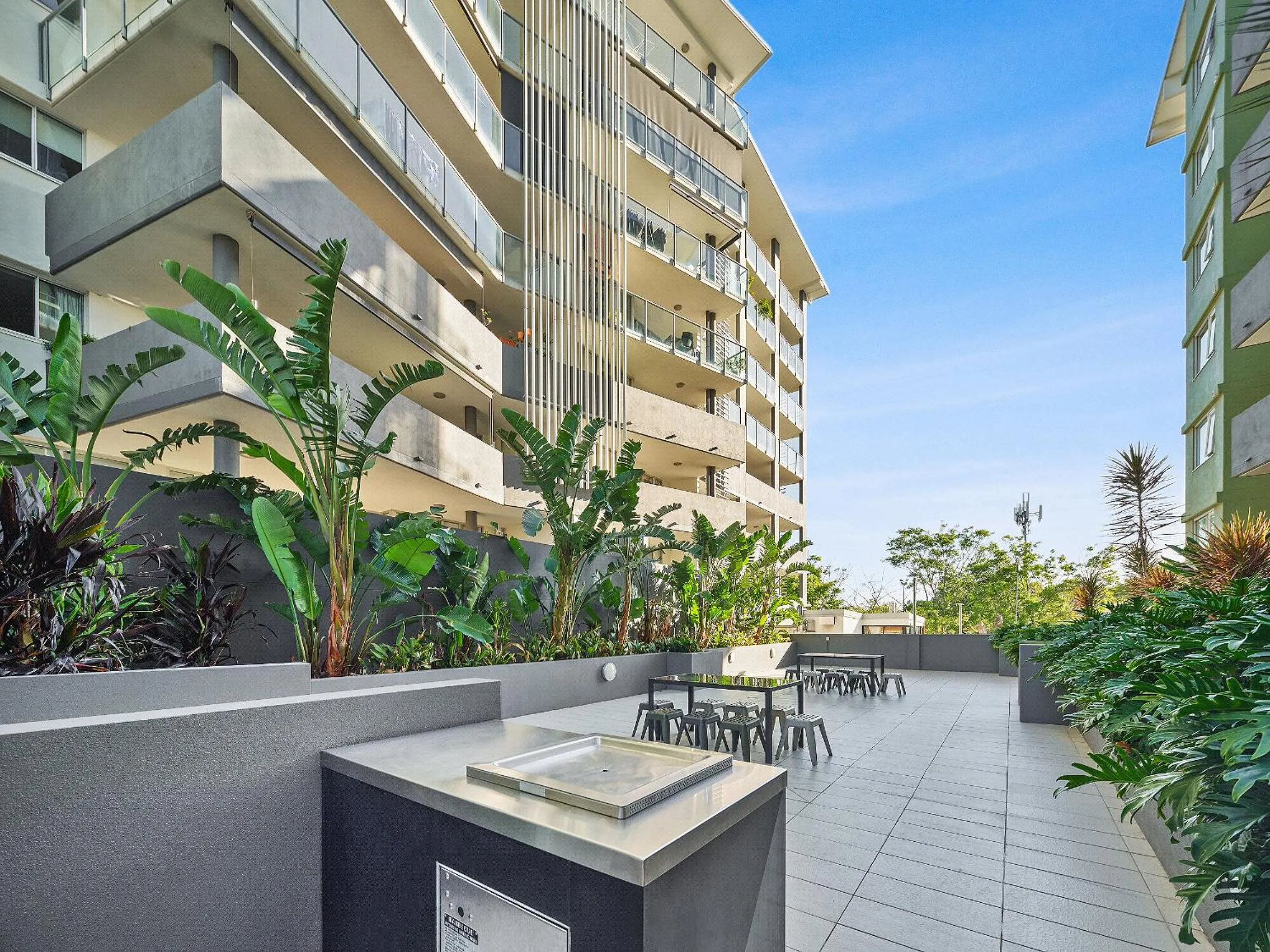 Patio in Quest Breakfast Creek