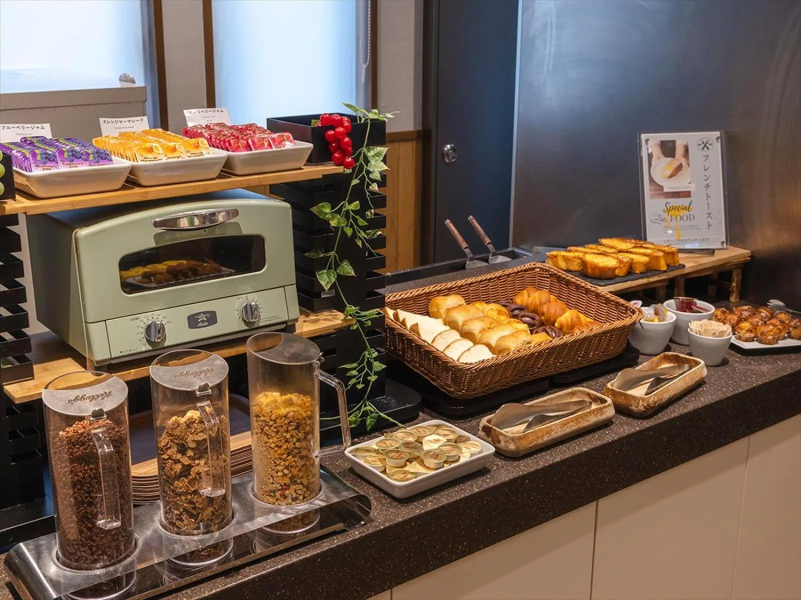 Buffet breakfast in Hotel Gracery Osaka Namba