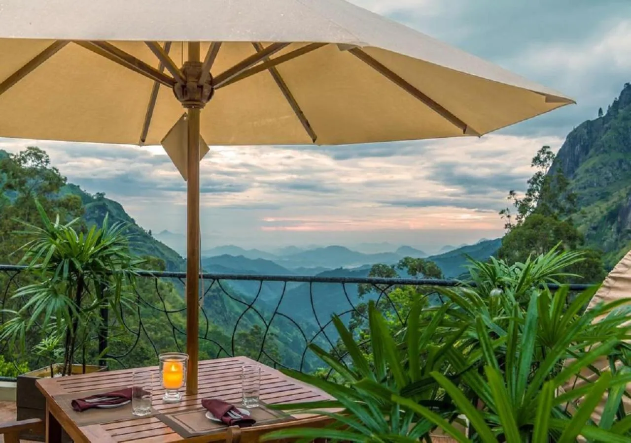Patio in EKHO Ella - A Divine View of Ella Gap