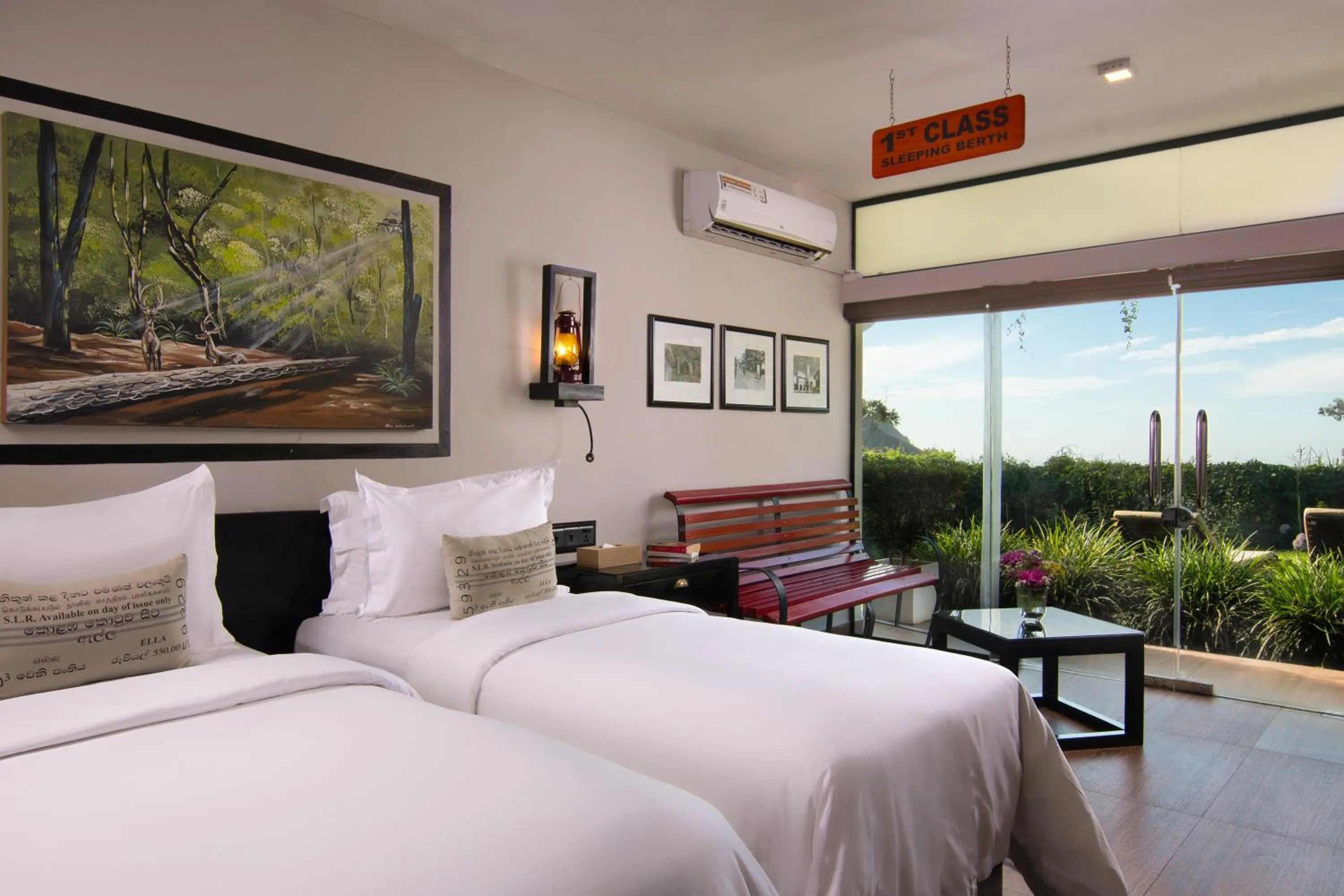 Balcony/Terrace, Bed in EKHO Ella - A Divine View of Ella Gap