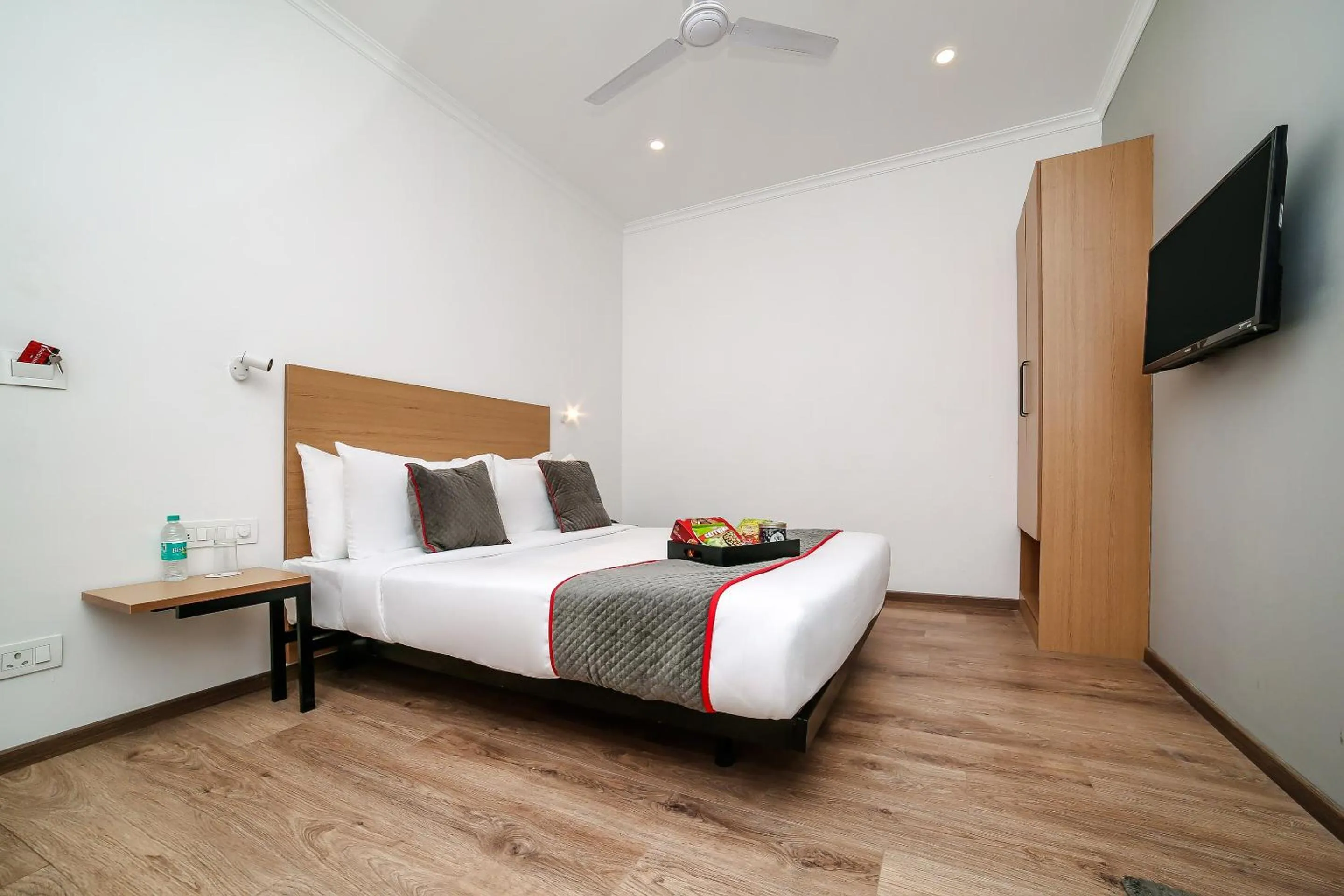 Bedroom, Bed in Townhouse Chattarpur Opp. Tivoli Garden Near Chhatarpur Metro Station