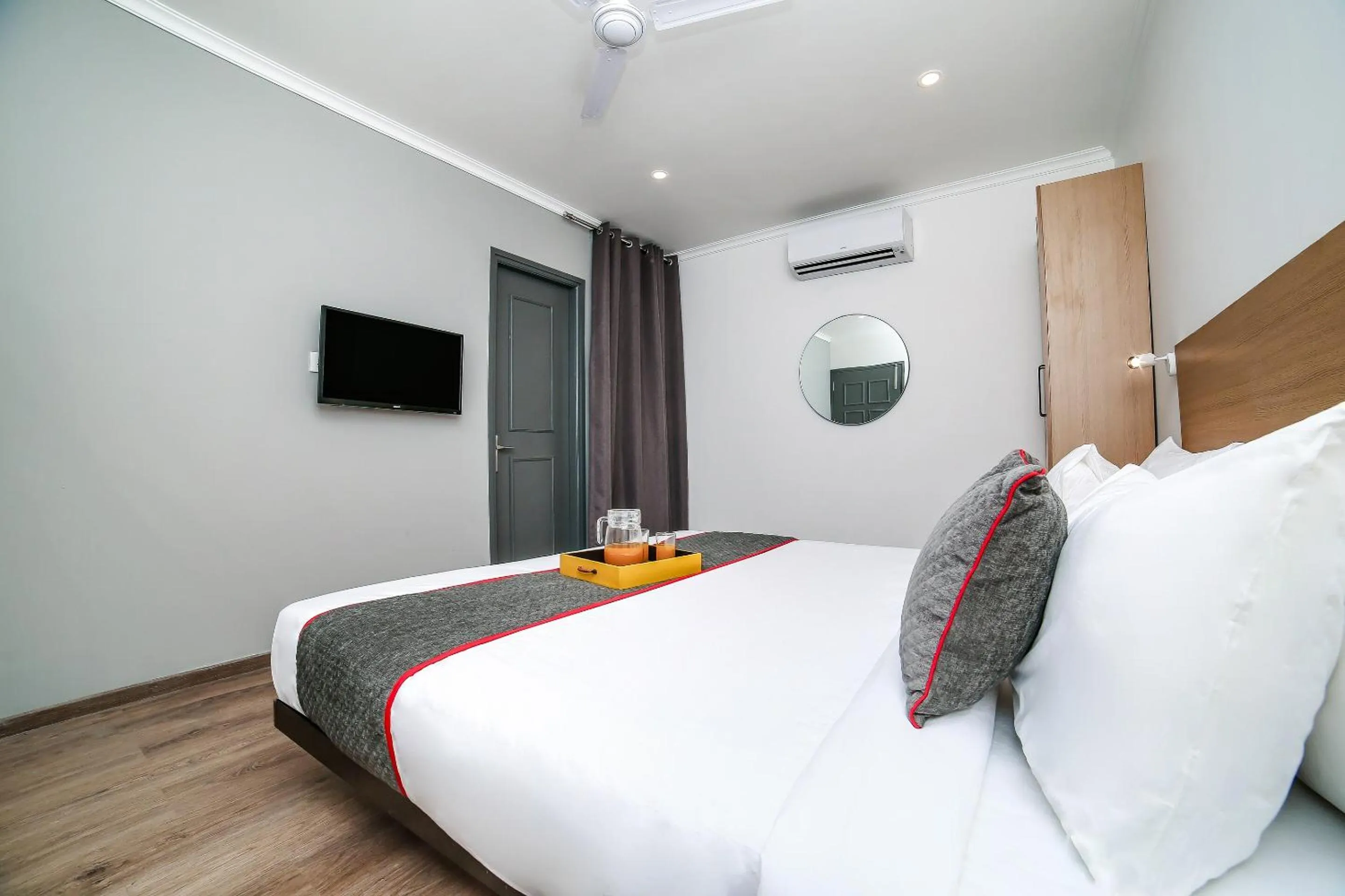 Bedroom, Bed in Townhouse Chattarpur Opp. Tivoli Garden Near Chhatarpur Metro Station