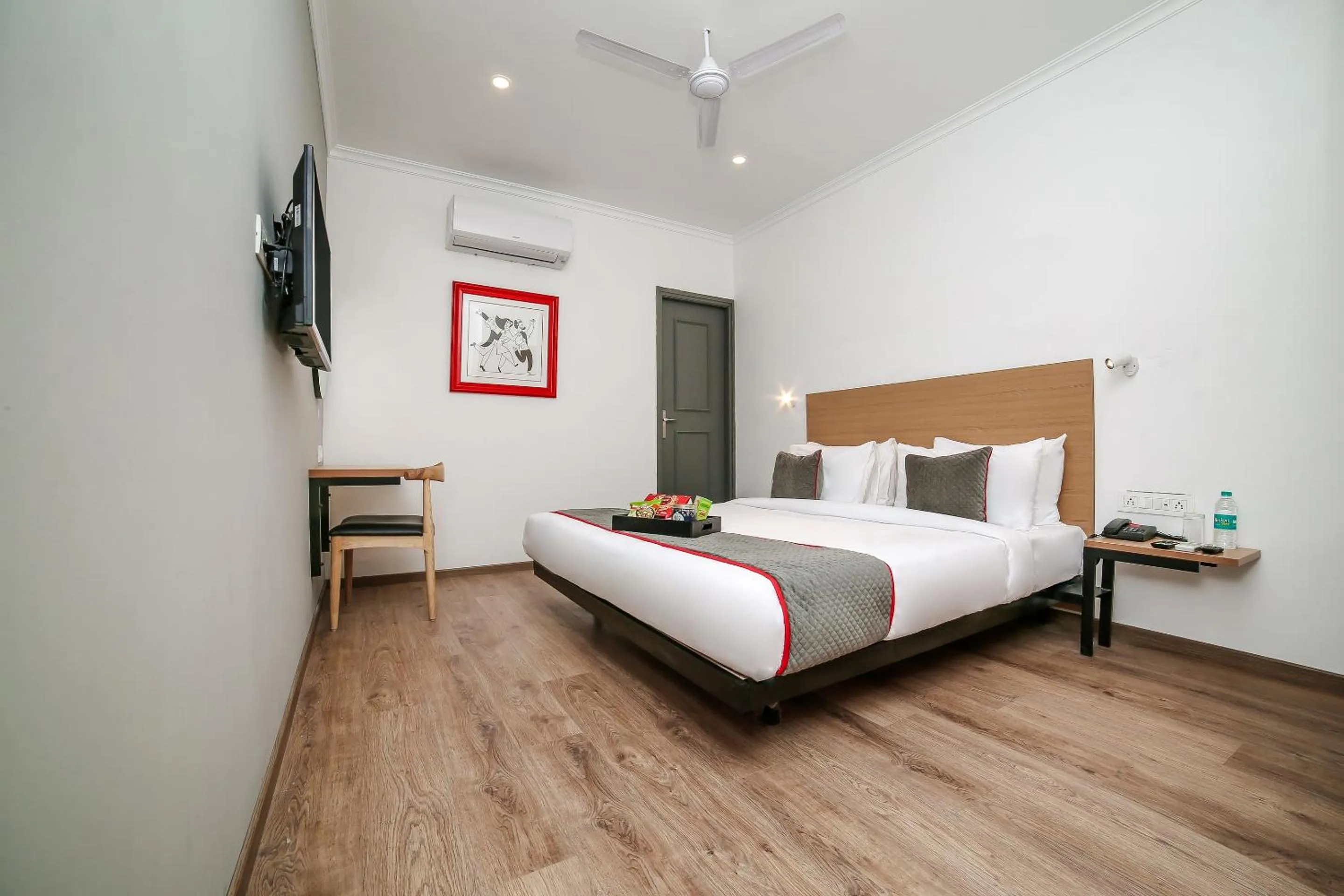 Bedroom, Bed in Townhouse Chattarpur Opp. Tivoli Garden Near Chhatarpur Metro Station