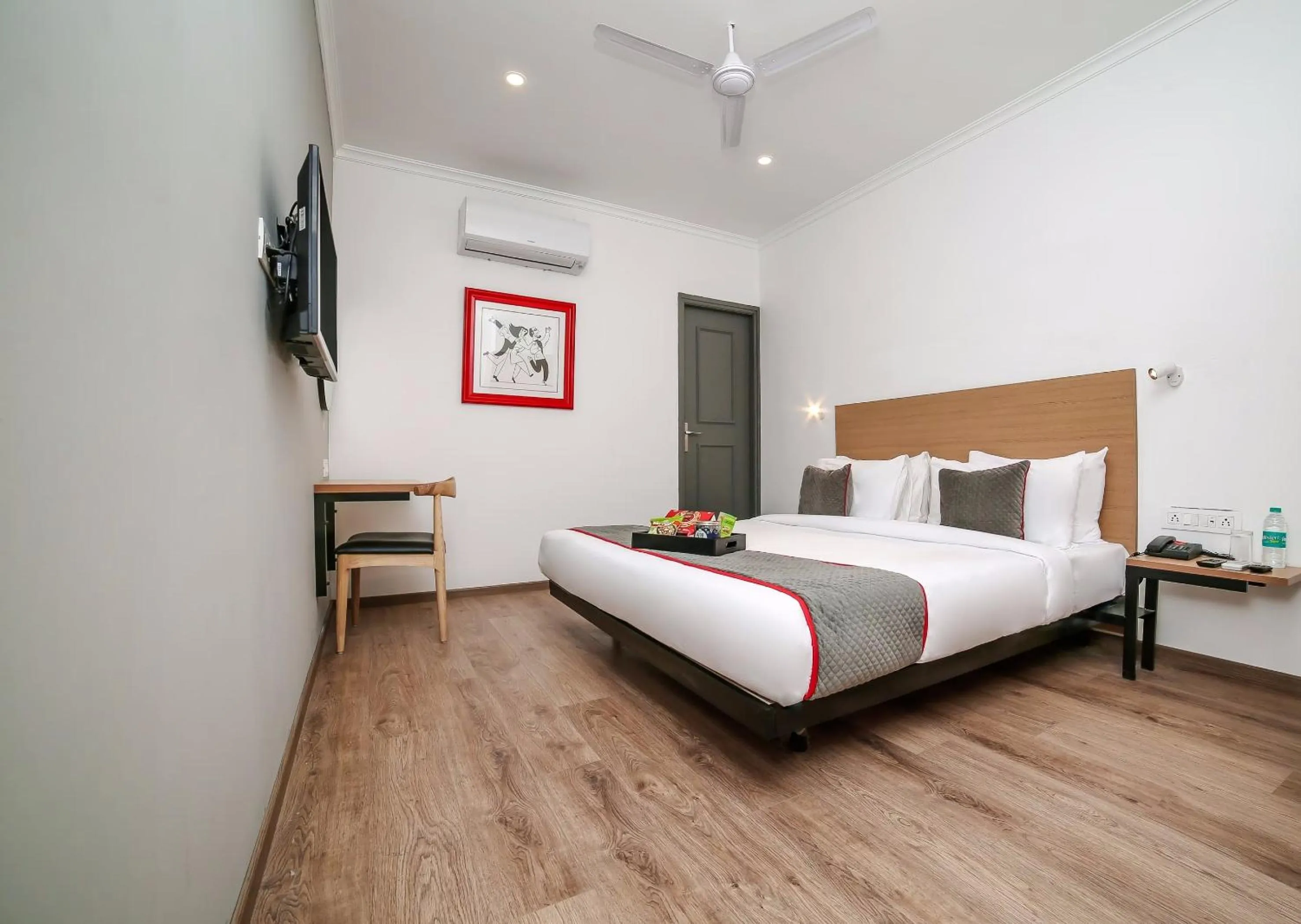 Bedroom, Bed in Townhouse Chattarpur Opp. Tivoli Garden Near Chhatarpur Metro Station