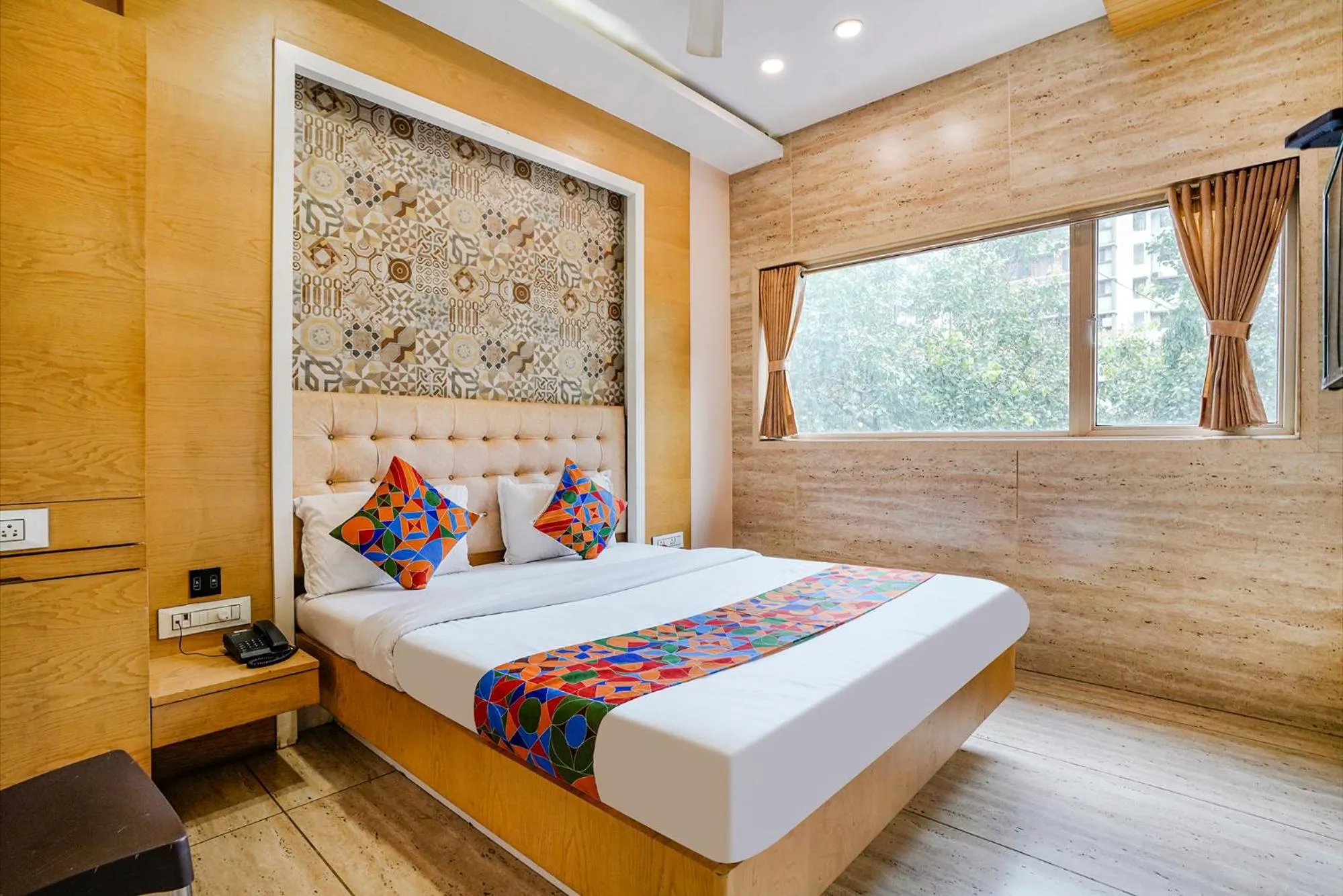 Bed in FabHotel Neelkamal - Chembur
