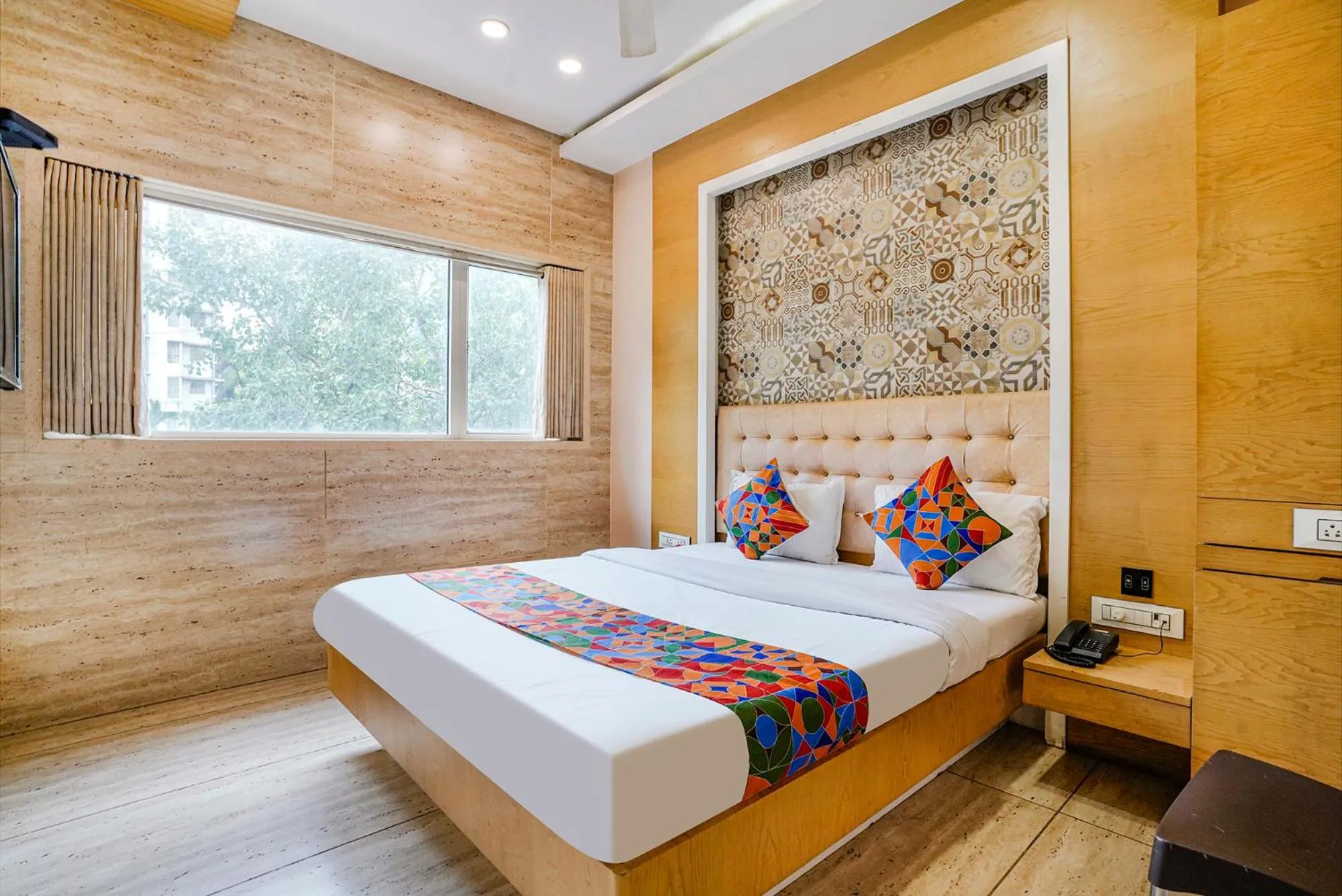 Bed in FabHotel Neelkamal - Chembur