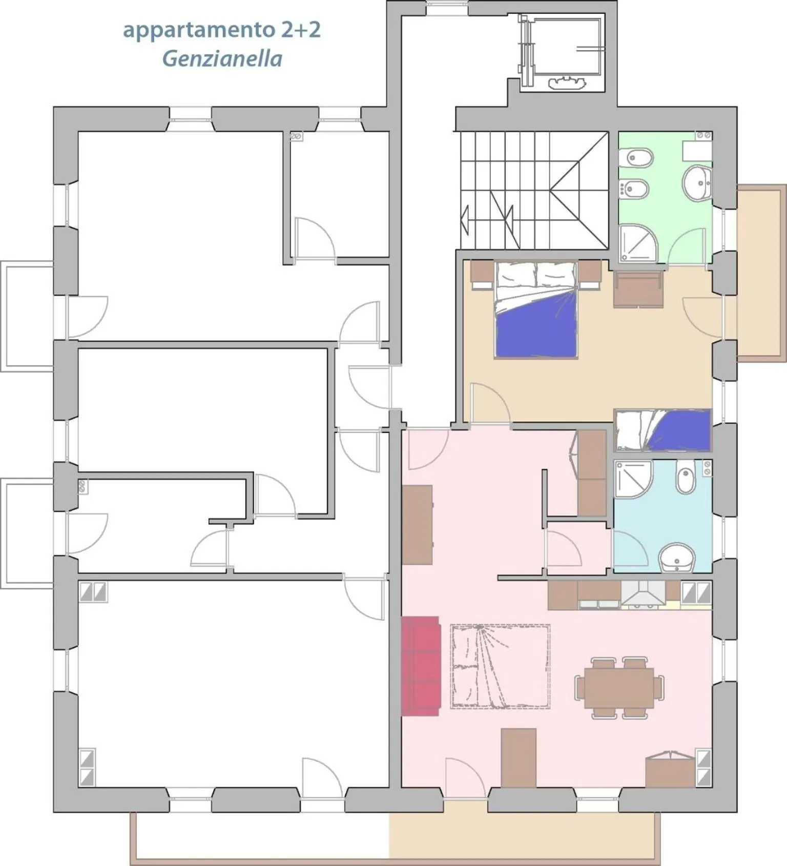 Floor plan in Residenza Domino