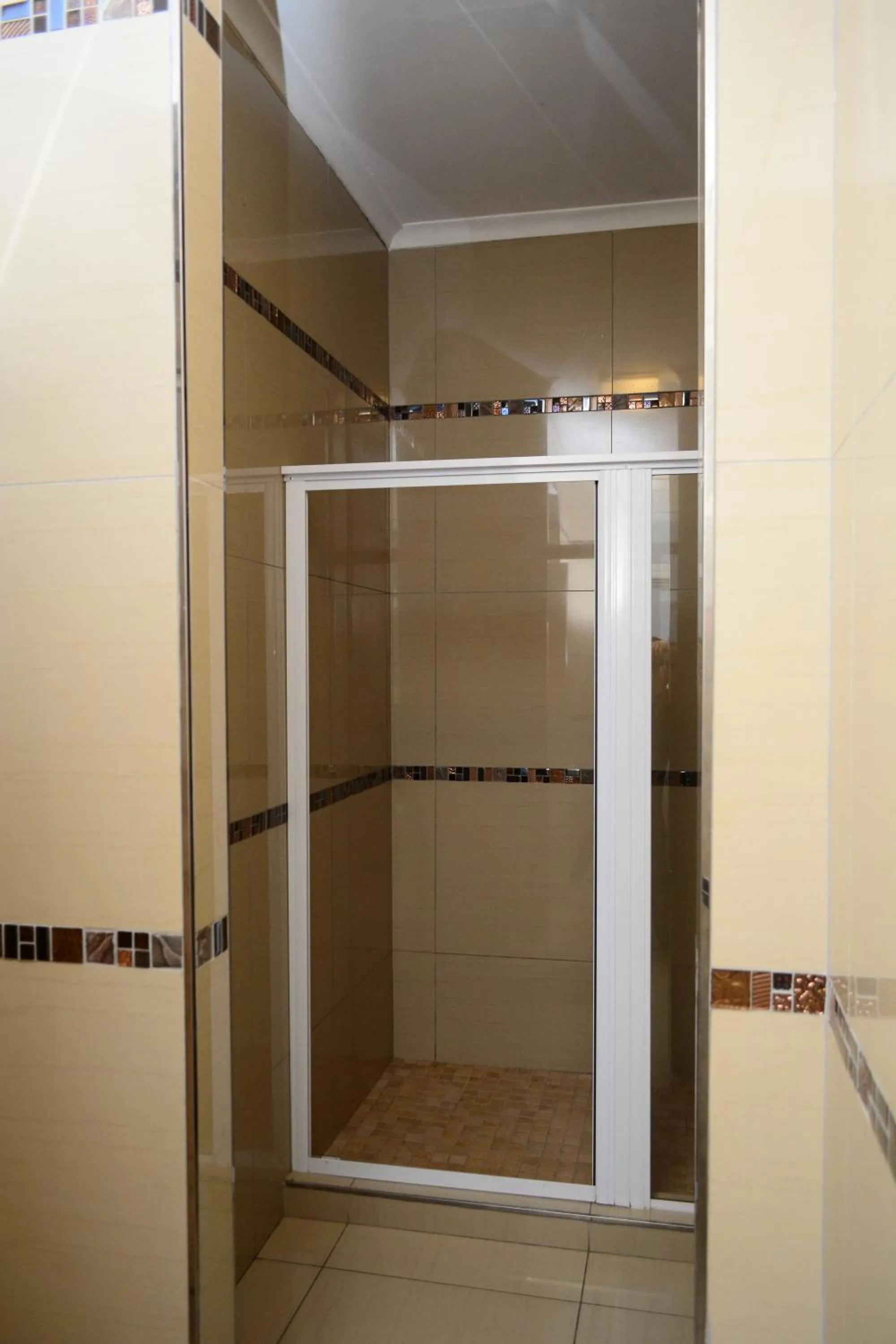 Shower in Tudor House Hotel