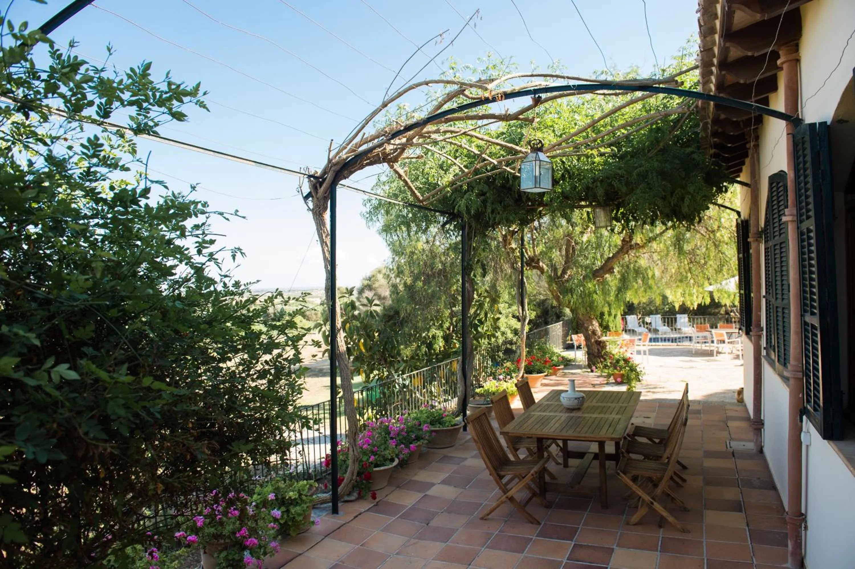 Balcony/Terrace in Agroturismo Can Feliu
