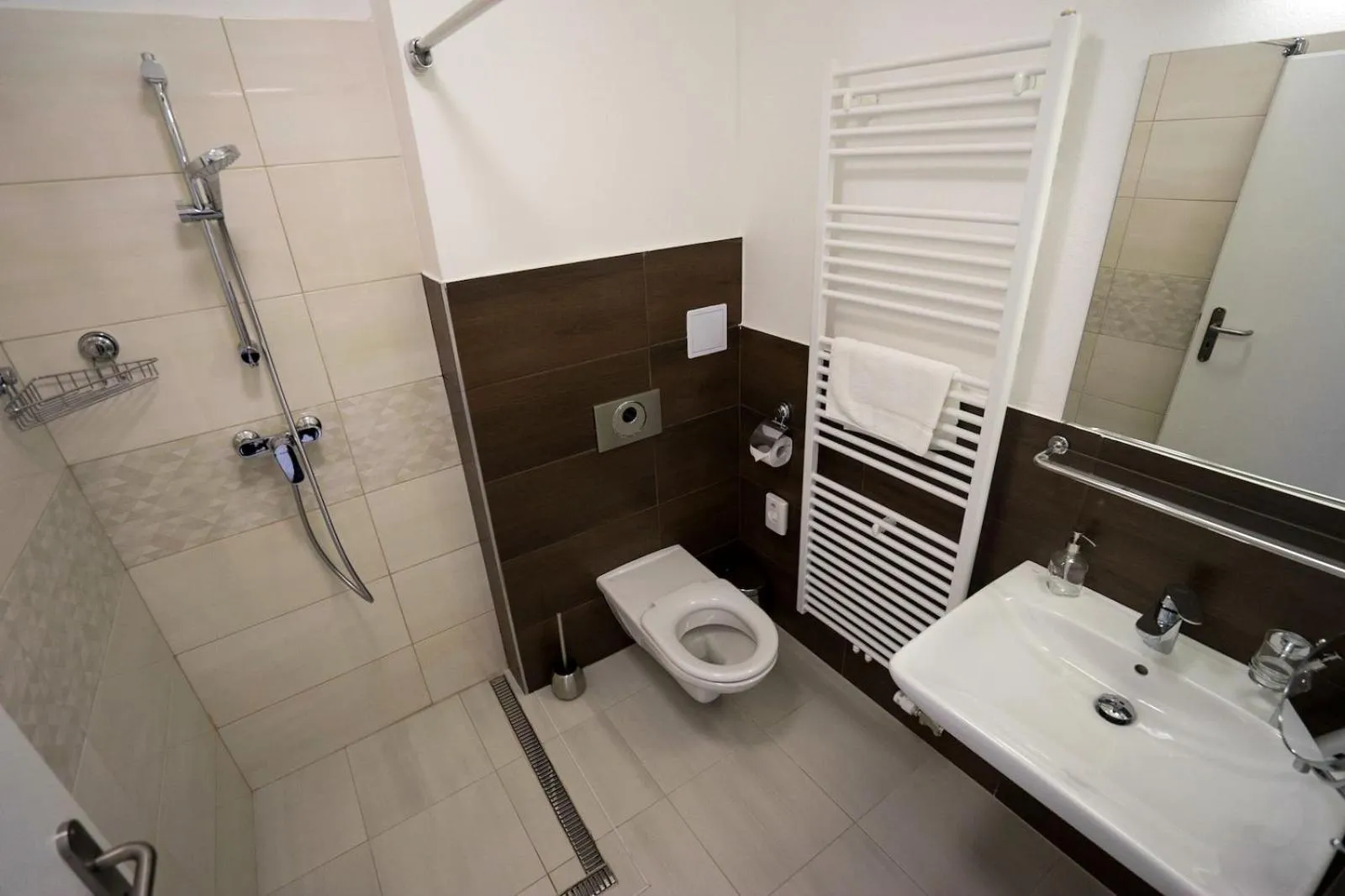 Shower in BIVIO hotel