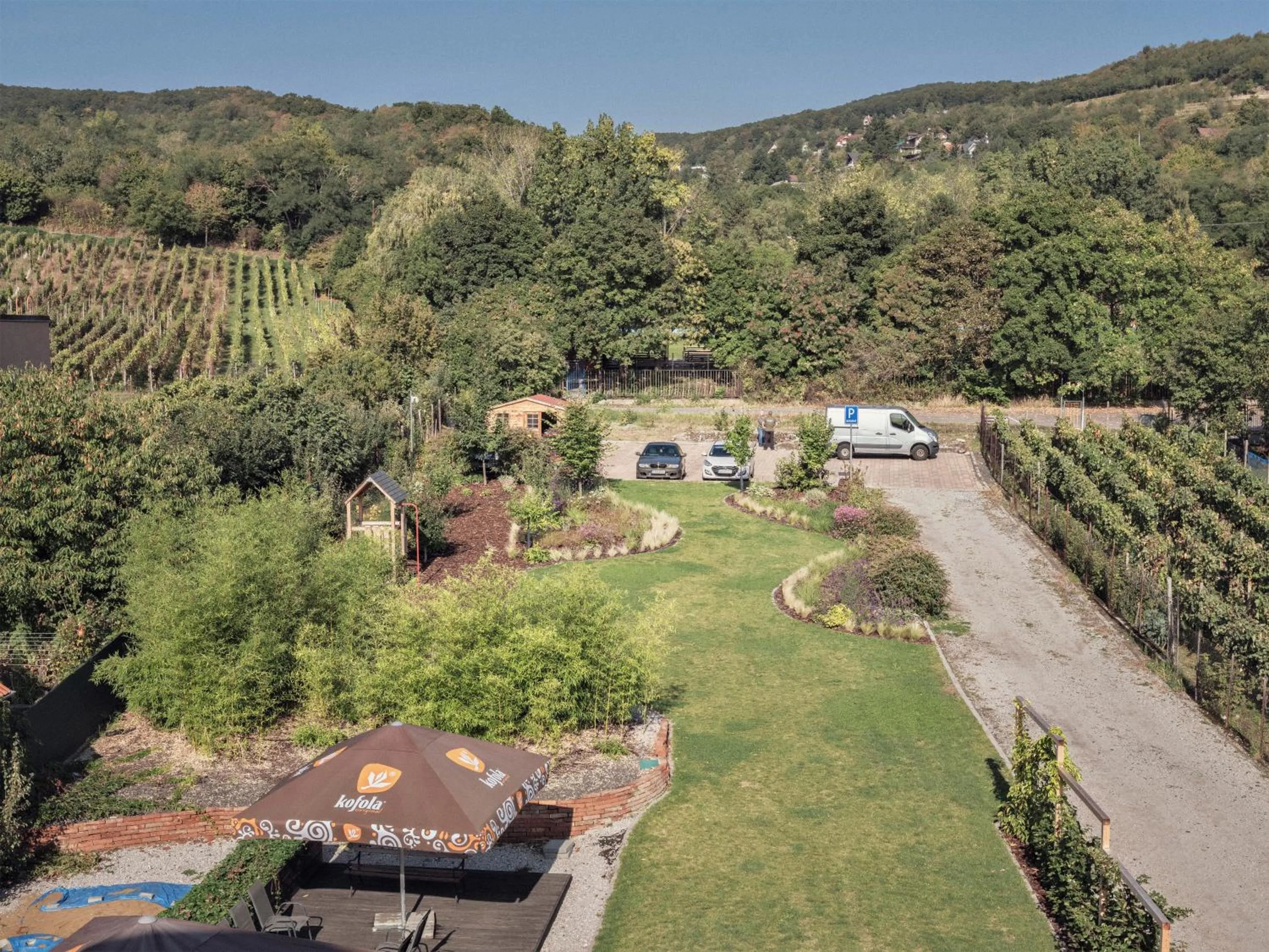 Garden in BIVIO hotel