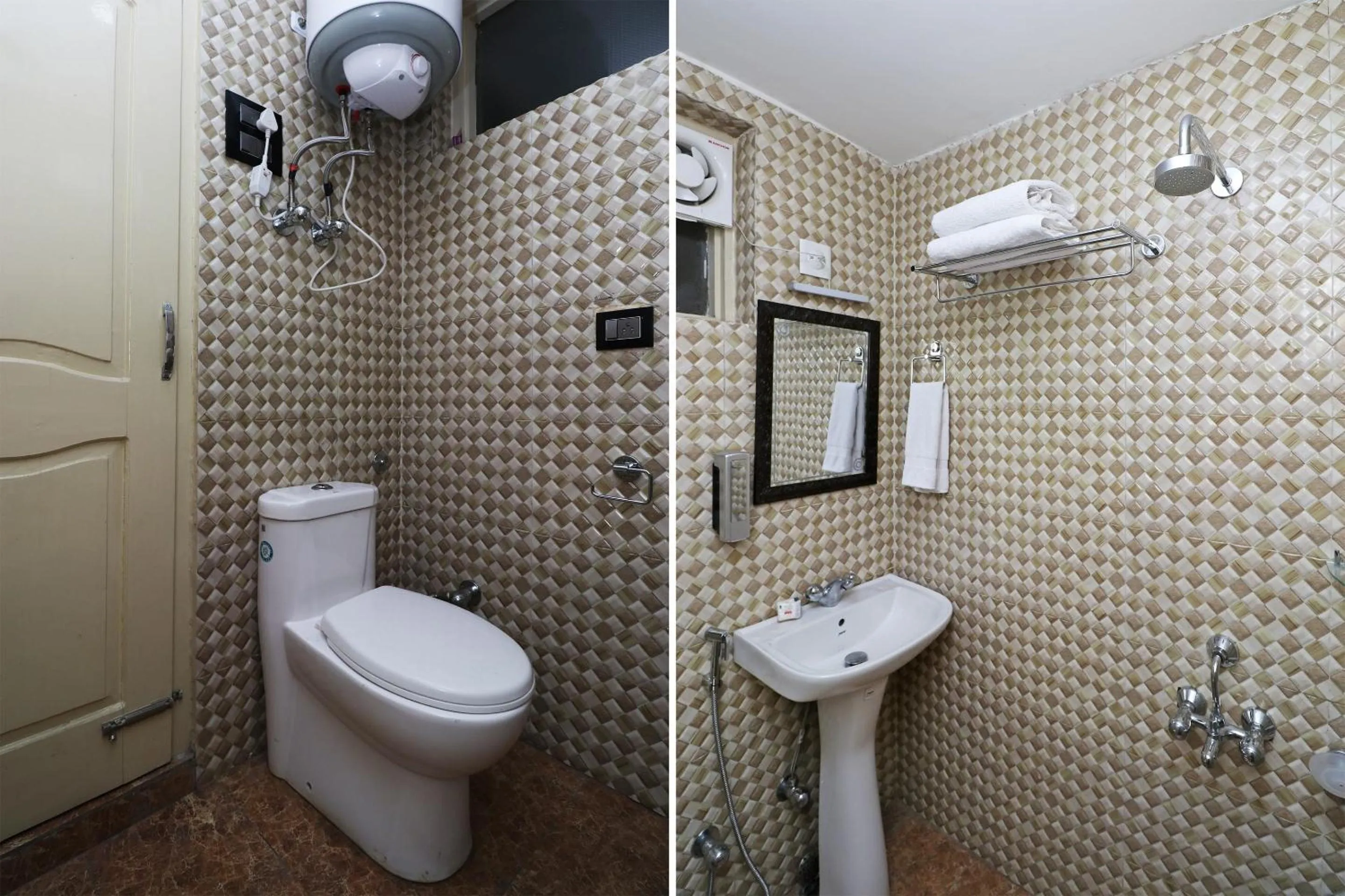 Bathroom in Hotel O Abc Residency