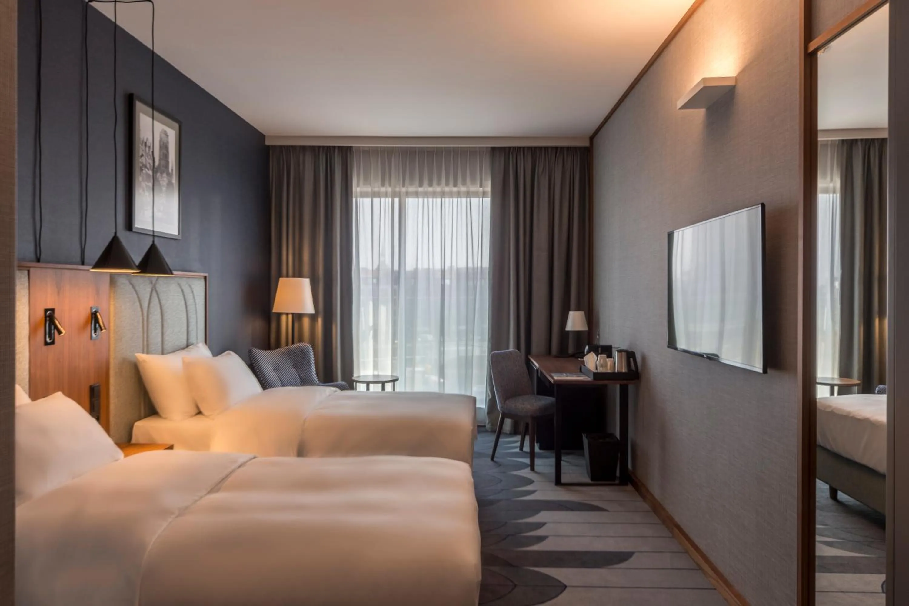 TV and multimedia, Bed in Radisson Hotel & Apartments Gdansk