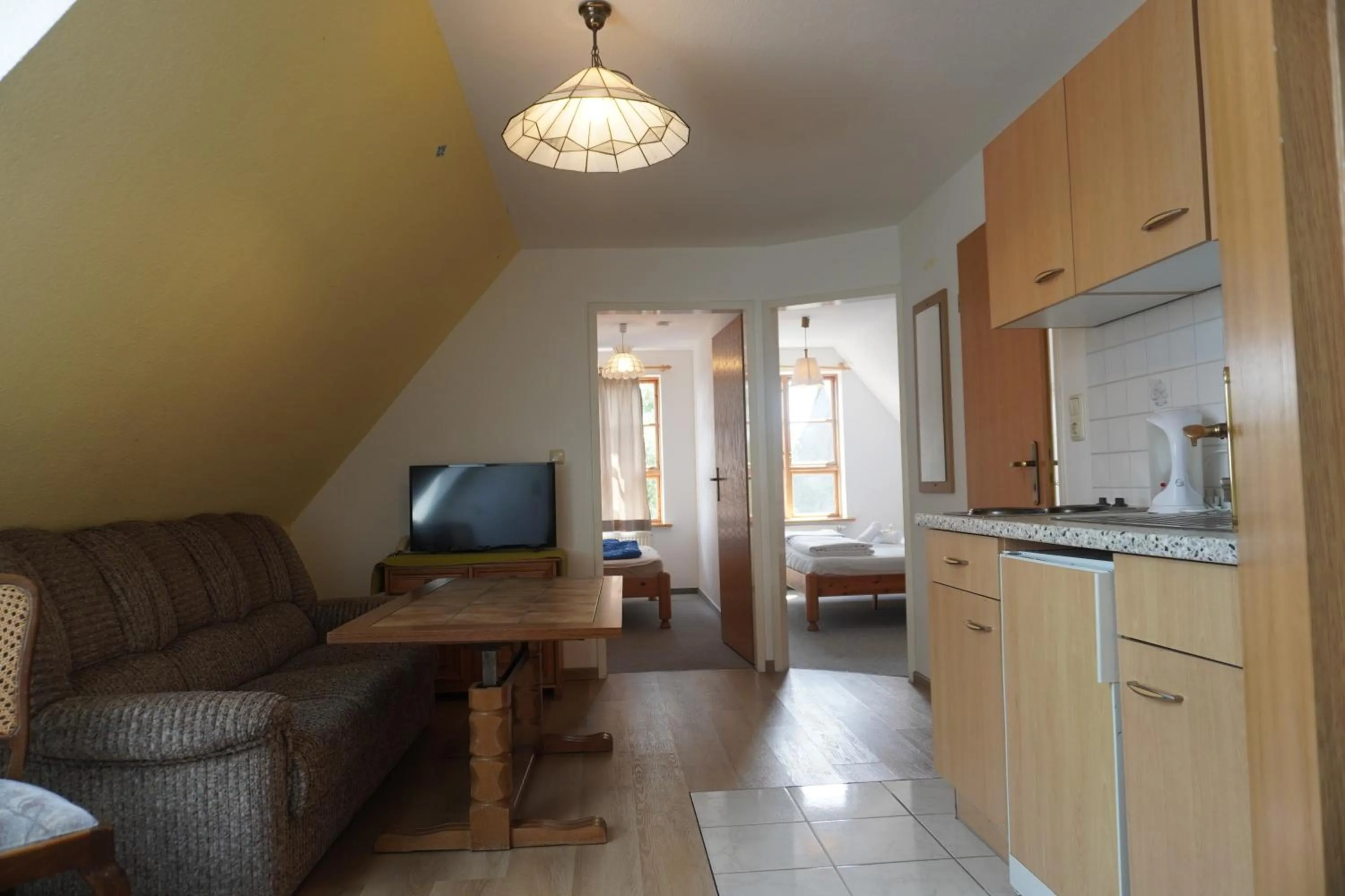 Kitchen or kitchenette in Alcor Hotel Feriendorf an der Ostsee