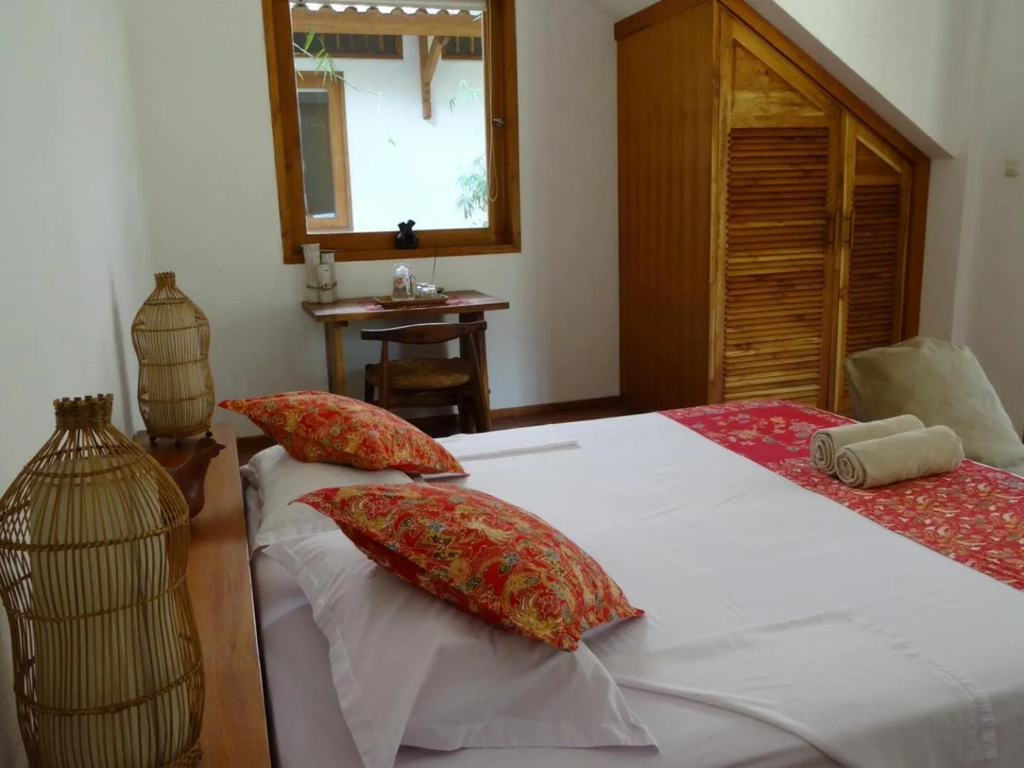 Bedroom, Bed in Villa Jati Mangsit