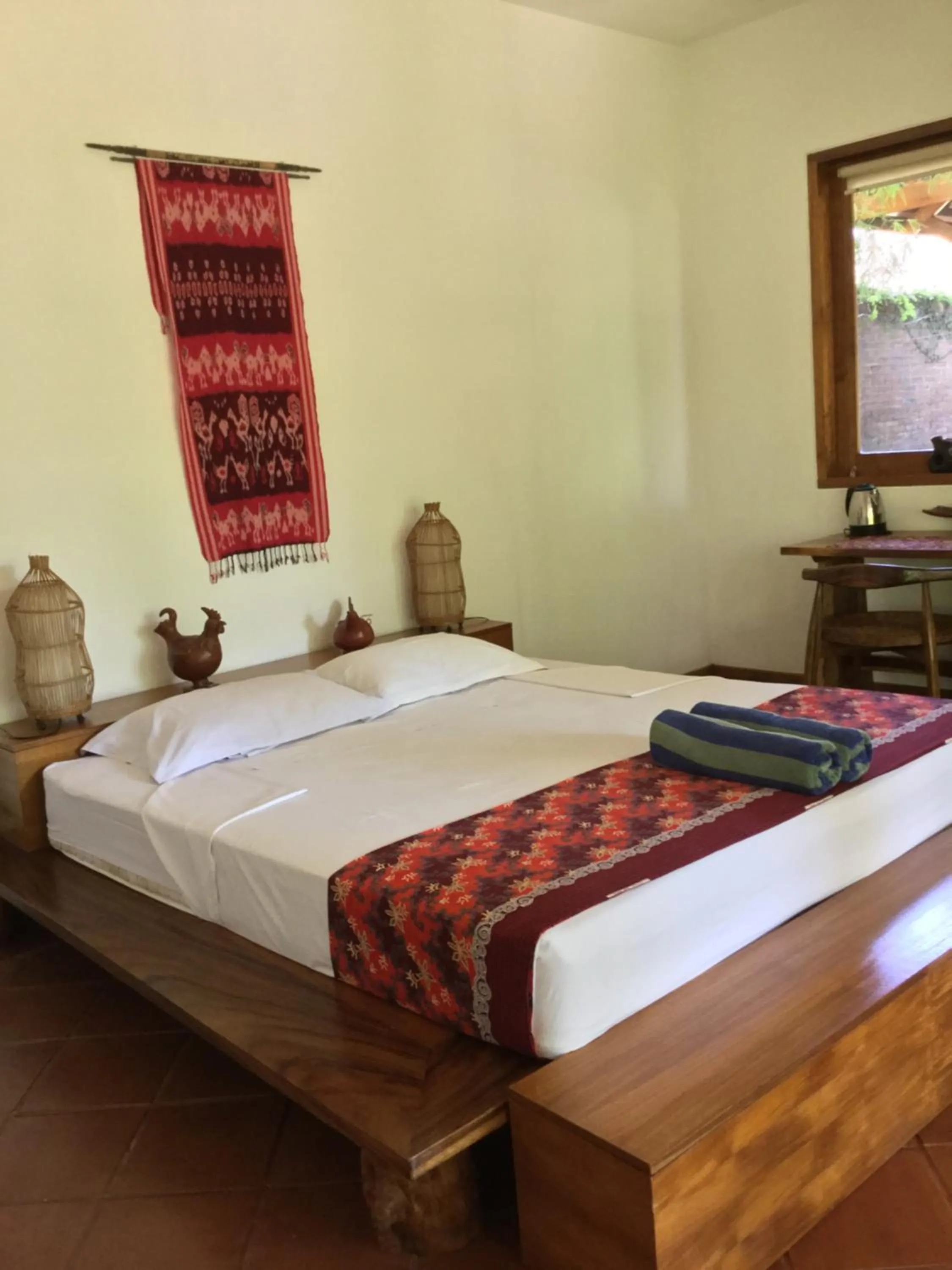 Bedroom, Bed in Villa Jati Mangsit