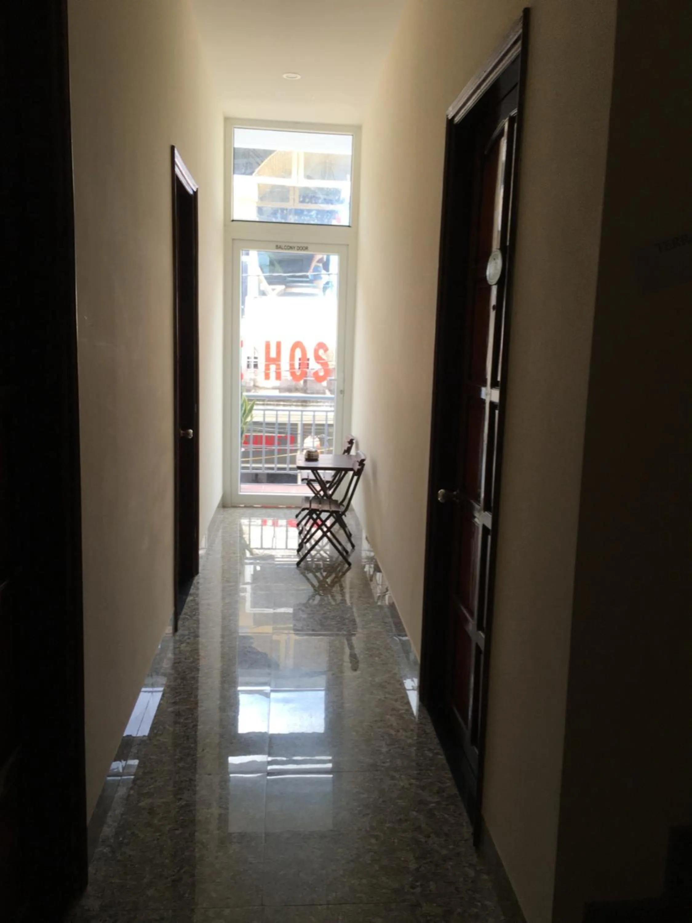 Seating area in Maily Hostel