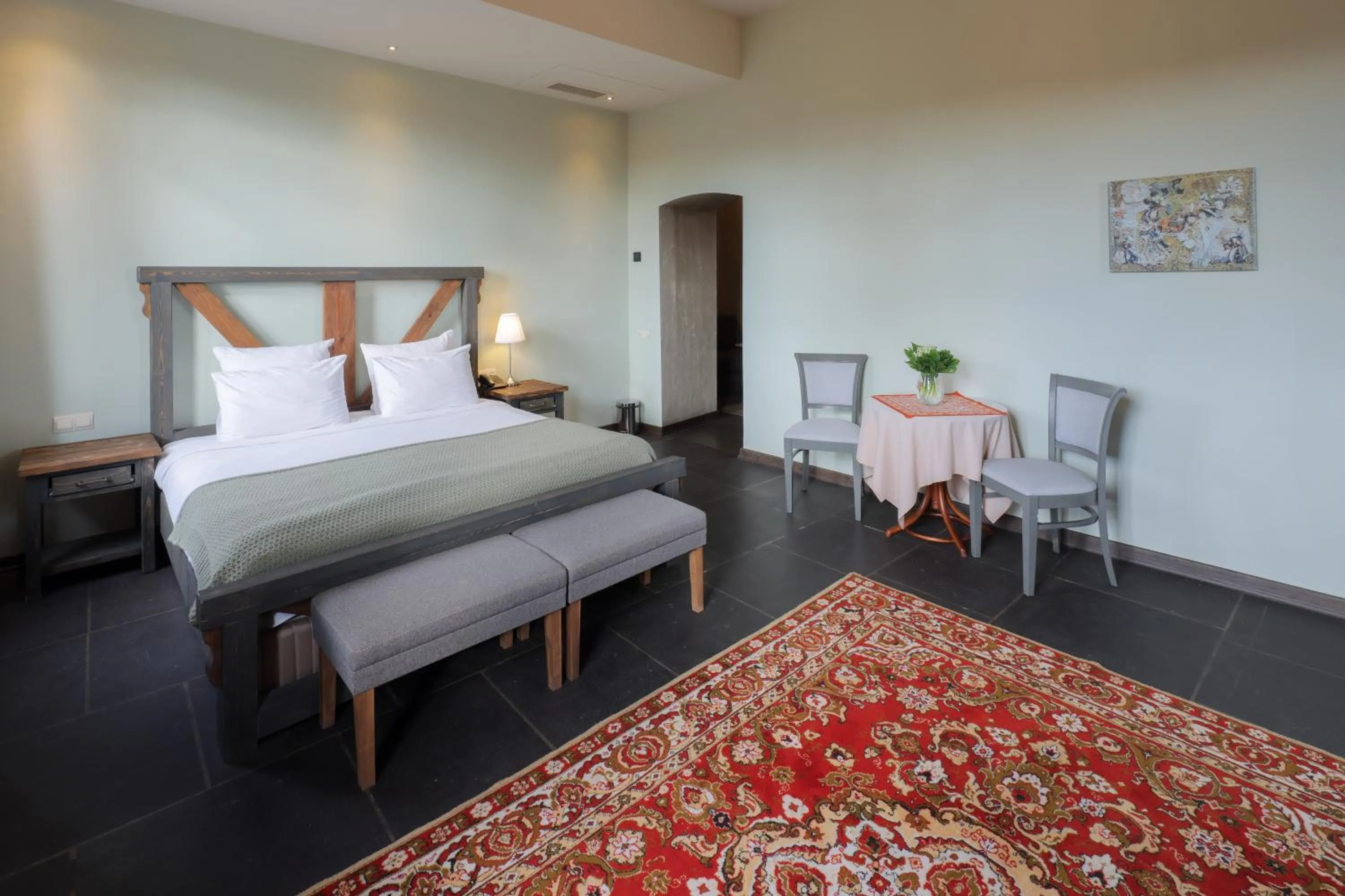 Bed in Apricot Hotel Yerevan