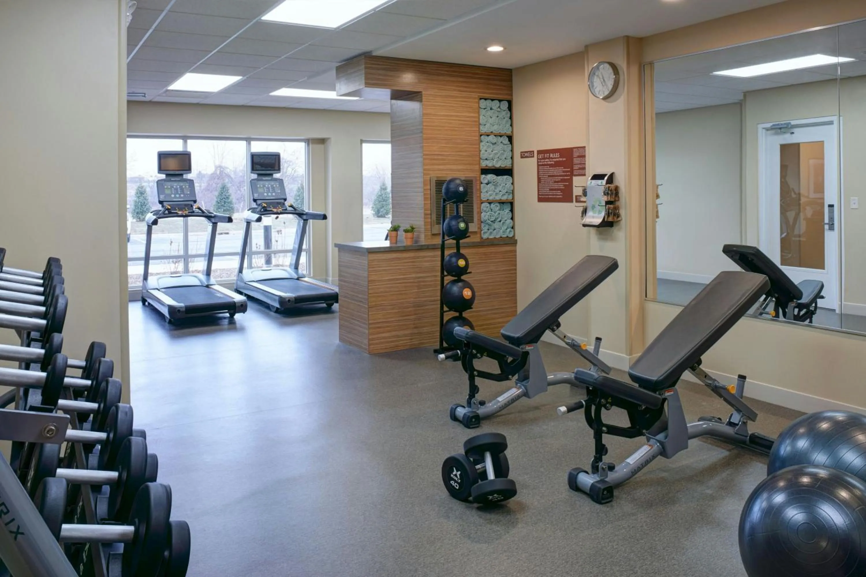 Fitness centre/facilities in TownePlace Suites by Marriott Jackson