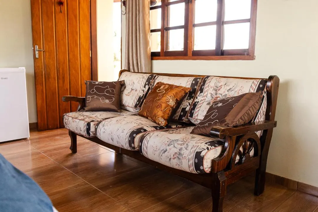 Seating area in Pousada Chalés São Francisco