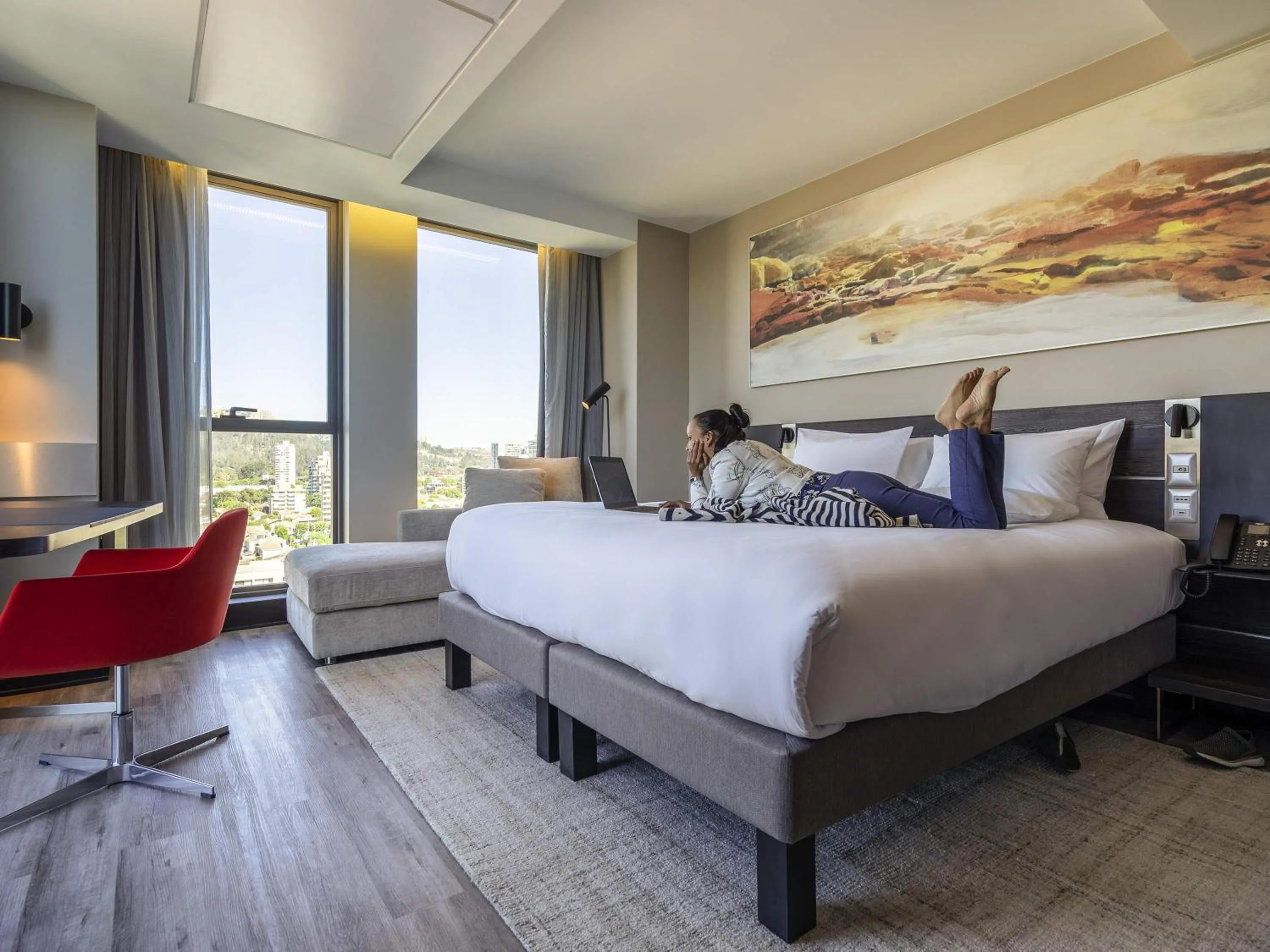 Bedroom, Bed in Novotel Vina del Mar