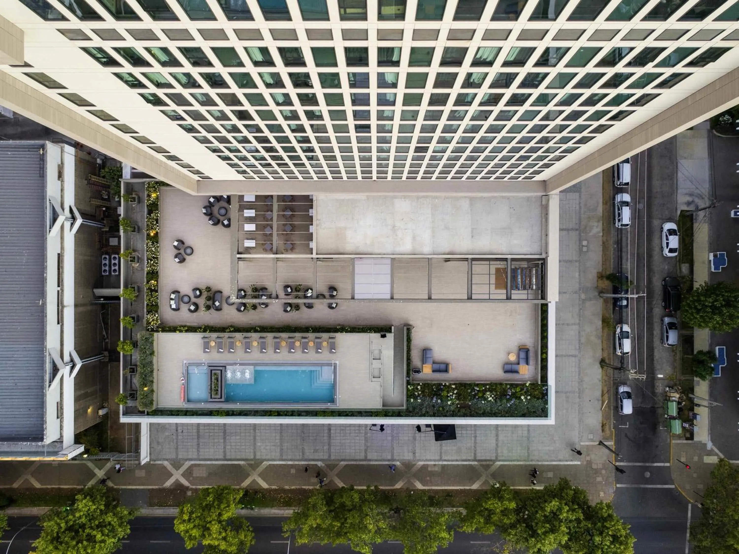 Pool view in Novotel Vina del Mar