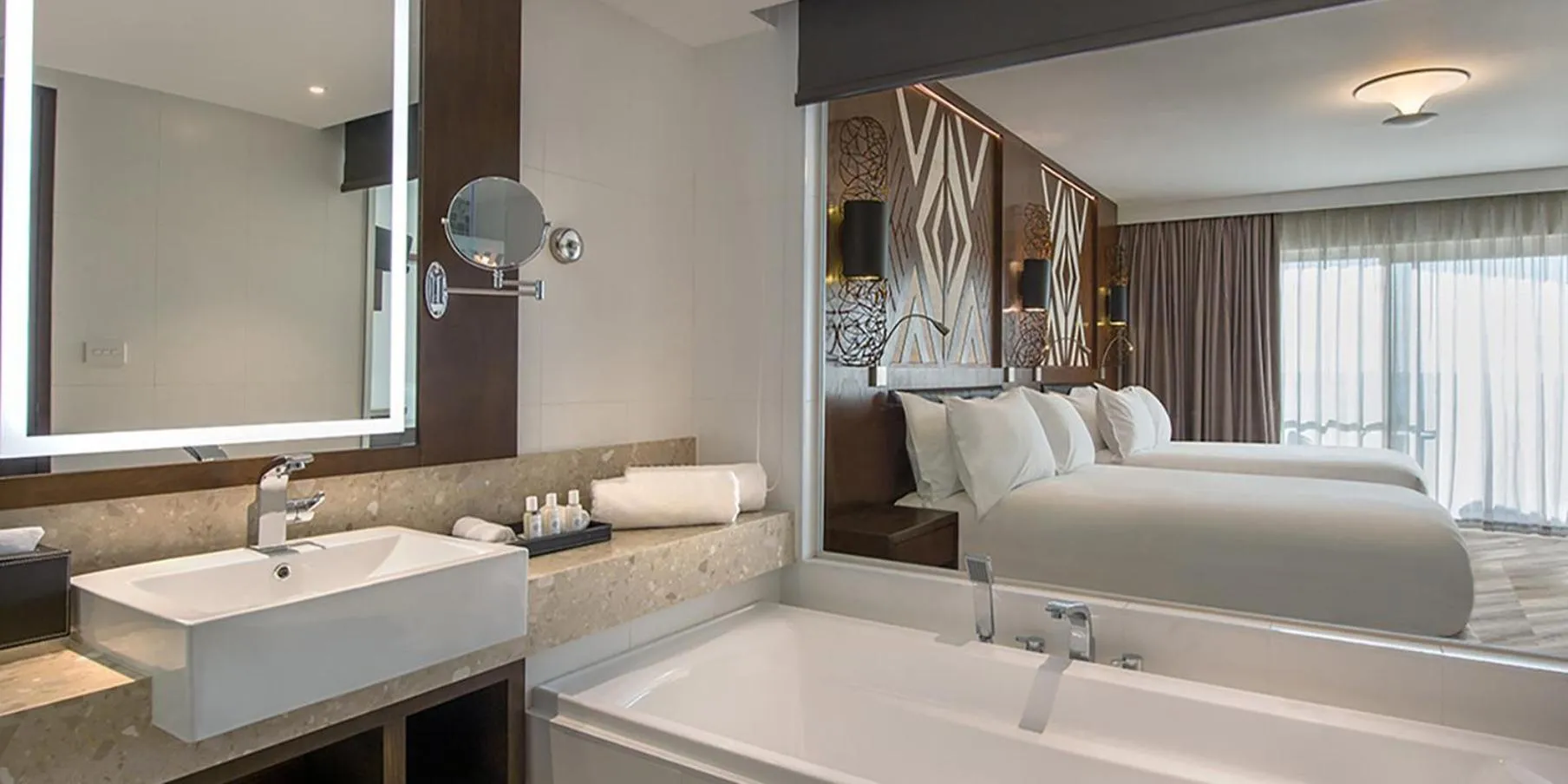 Bathroom, Bed in Crowne Plaza Fiji Nadi Bay Resort & Spa by IHG