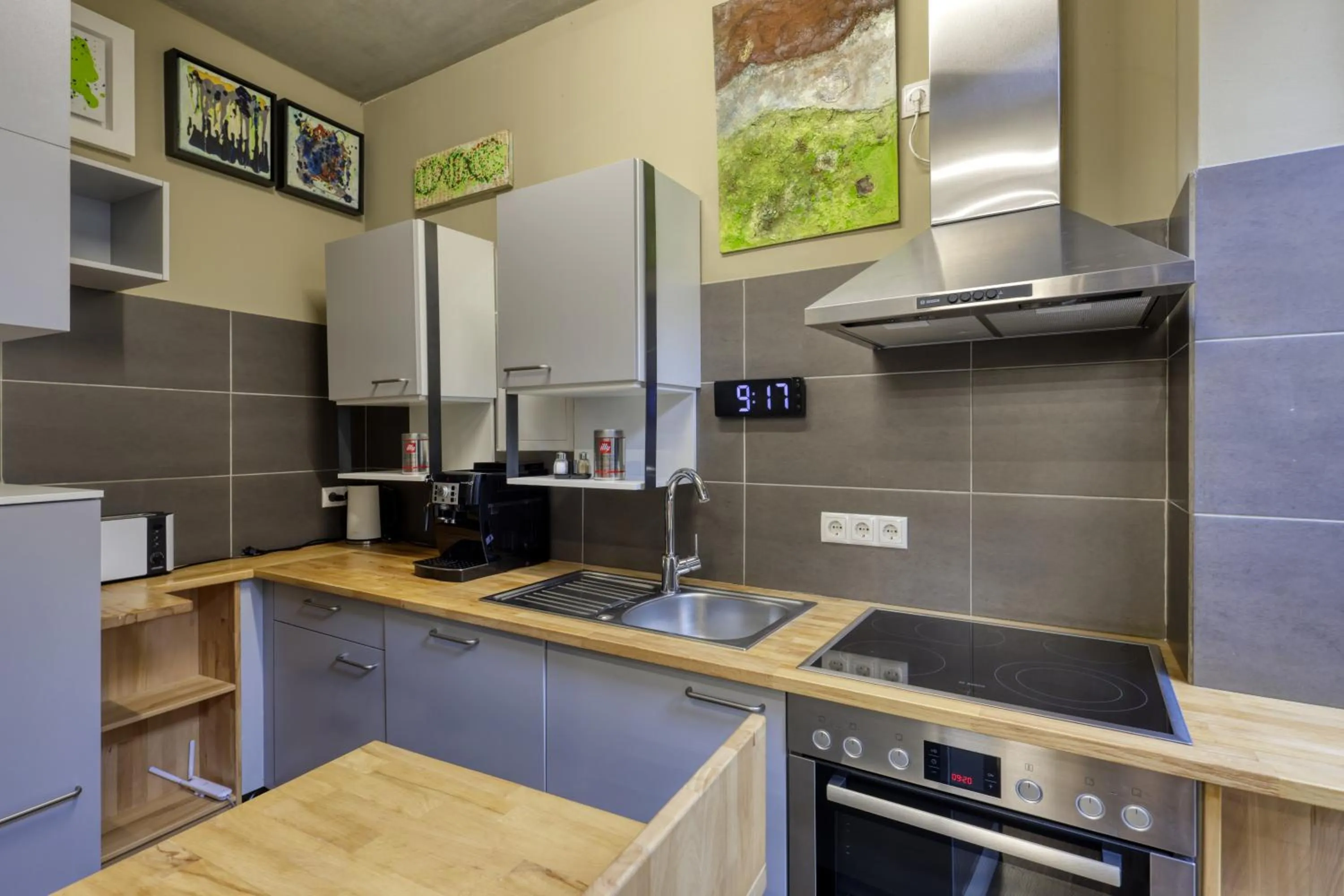 stove in AD1716 apARTments Marktheidenfeld