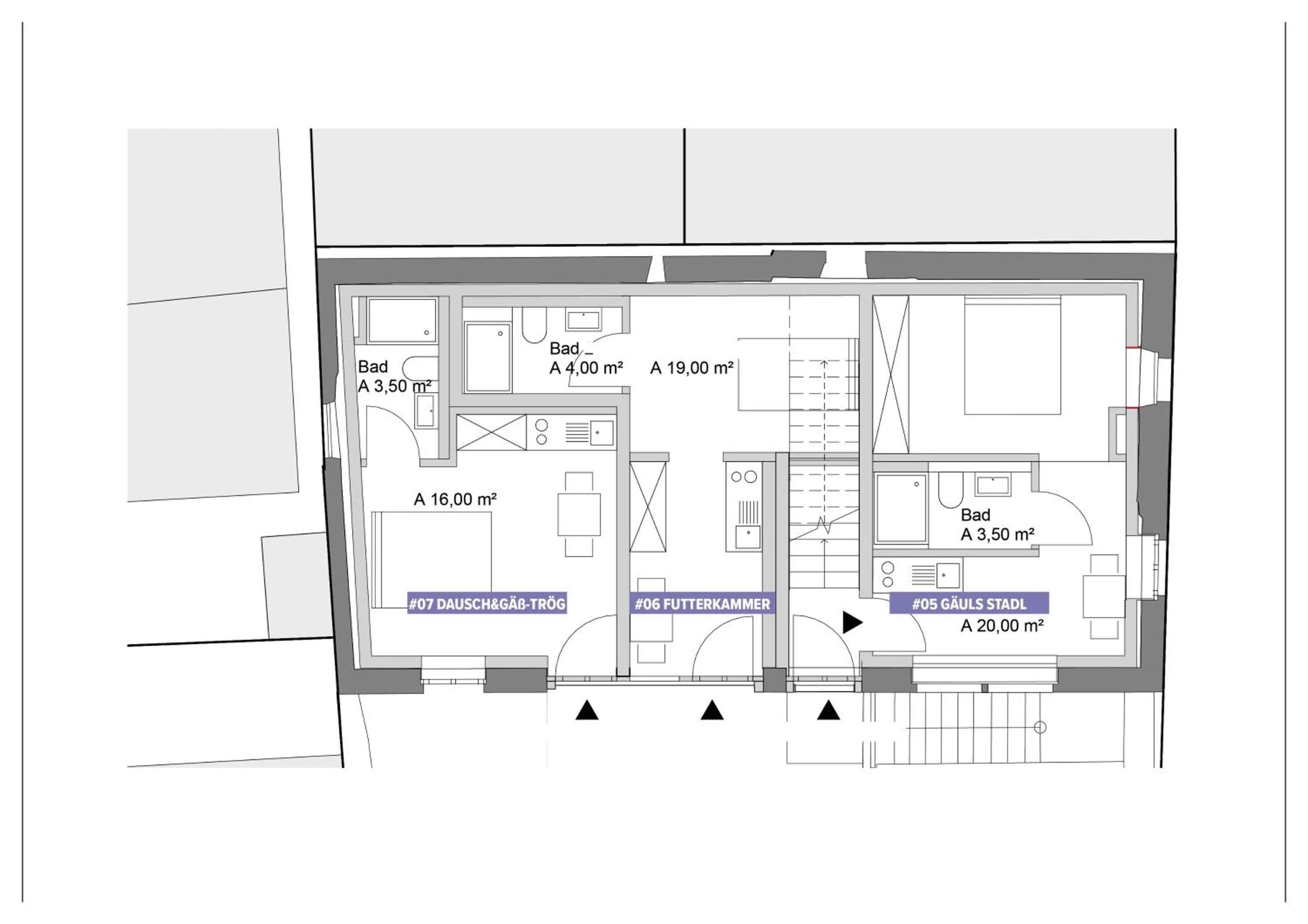 Floor plan in AD1716 apARTments Marktheidenfeld