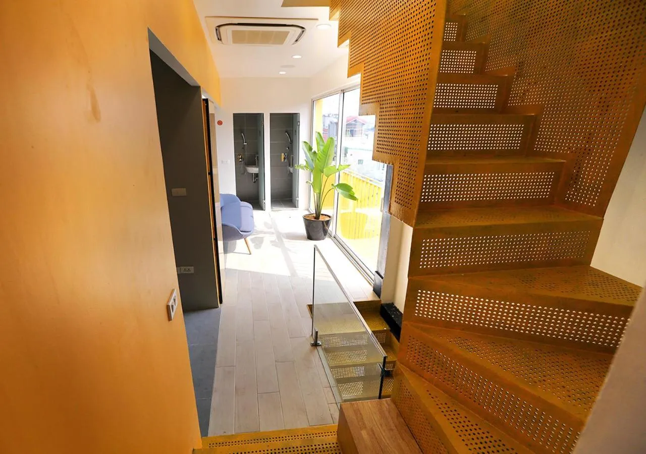 Living room in Hanoi Banana Hostel