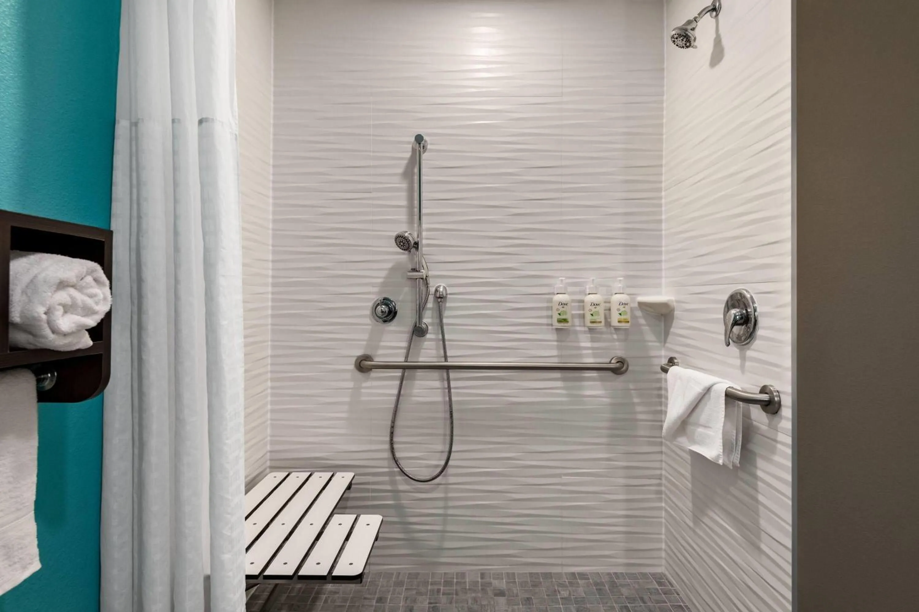 Shower in La Quinta by Wyndham Montgomery