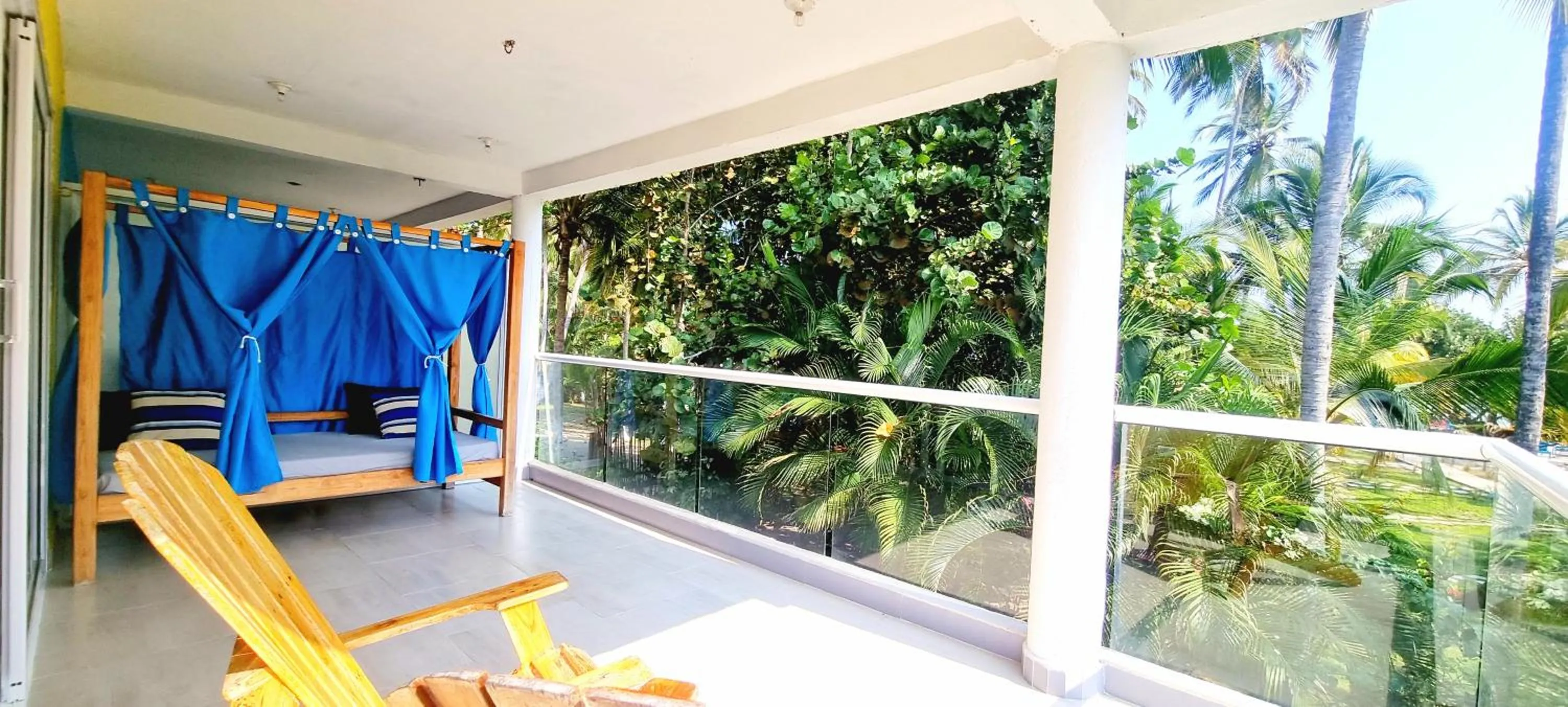 Patio in Blue Mango Beach Hotel