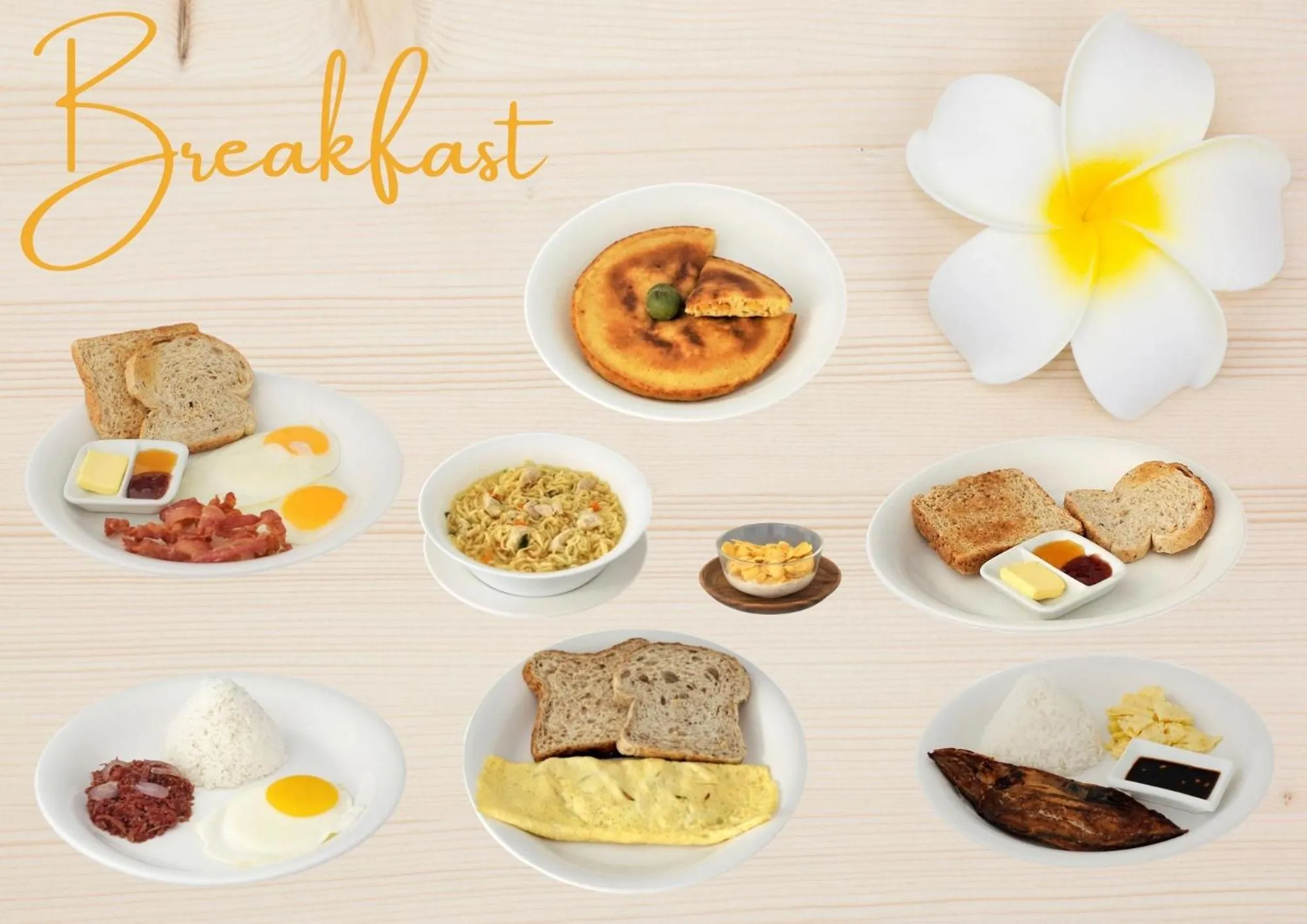 Breakfast in Marcosas Cottages Resort