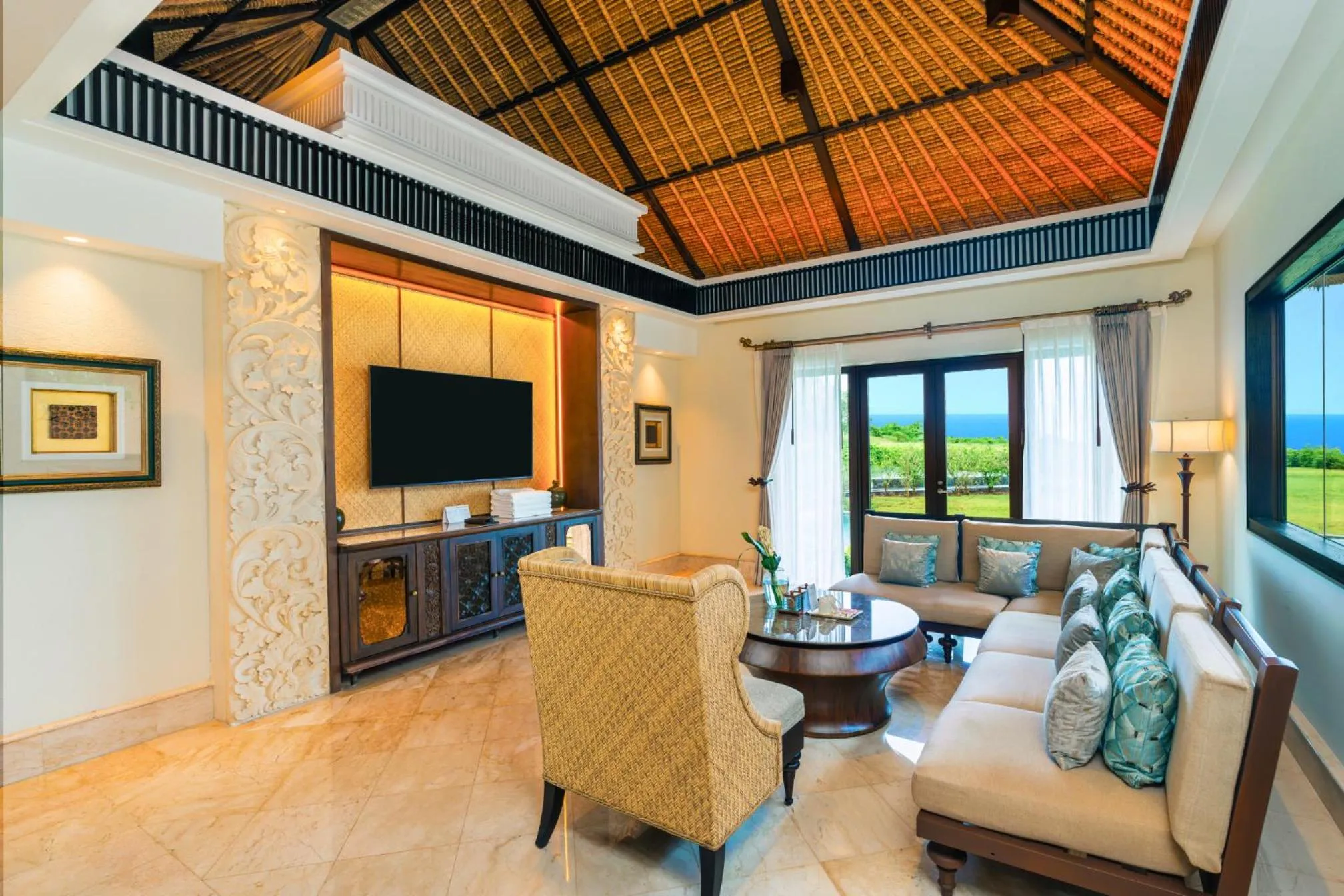 Living room in AYANA Villas Bali
