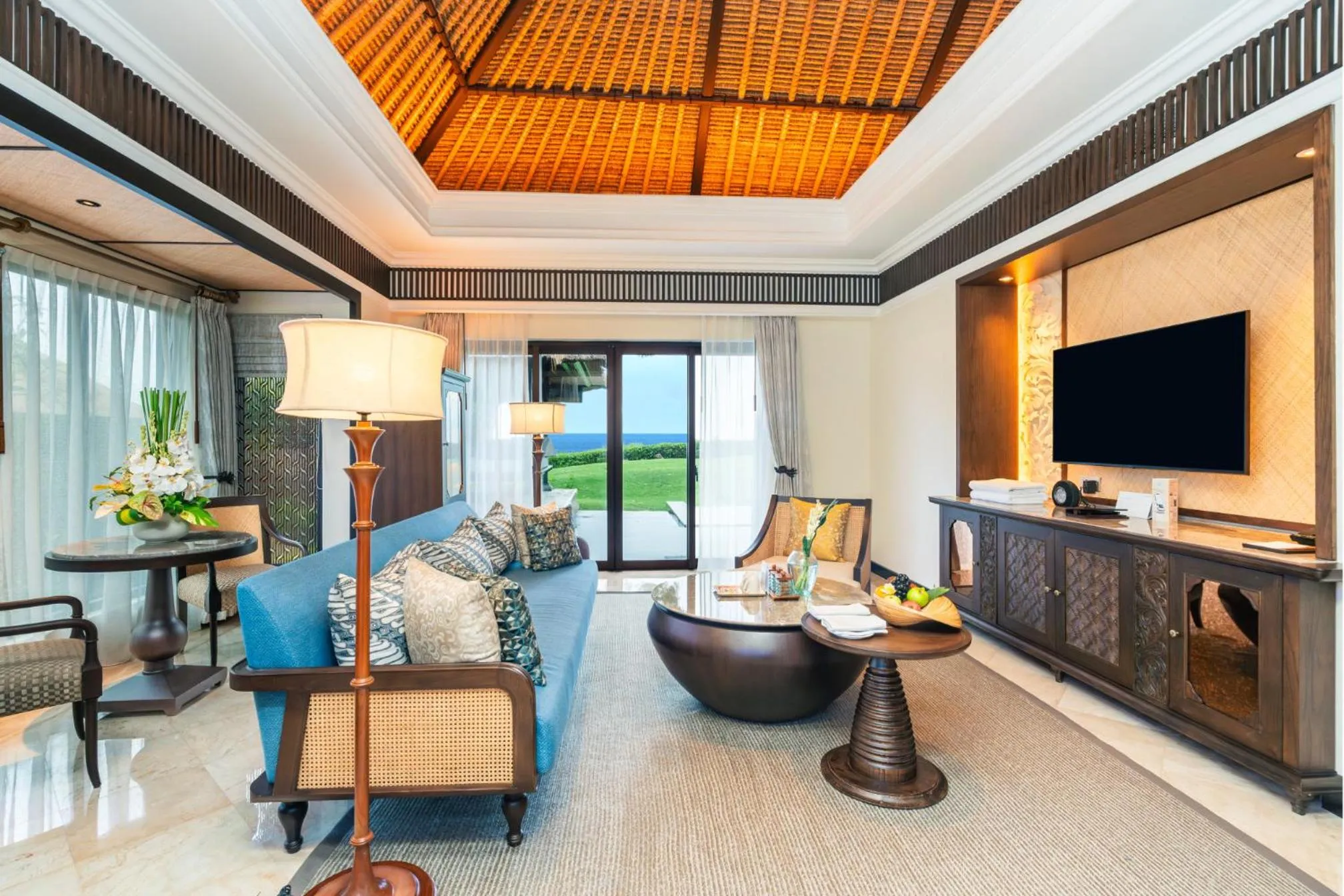 Living room in AYANA Villas Bali
