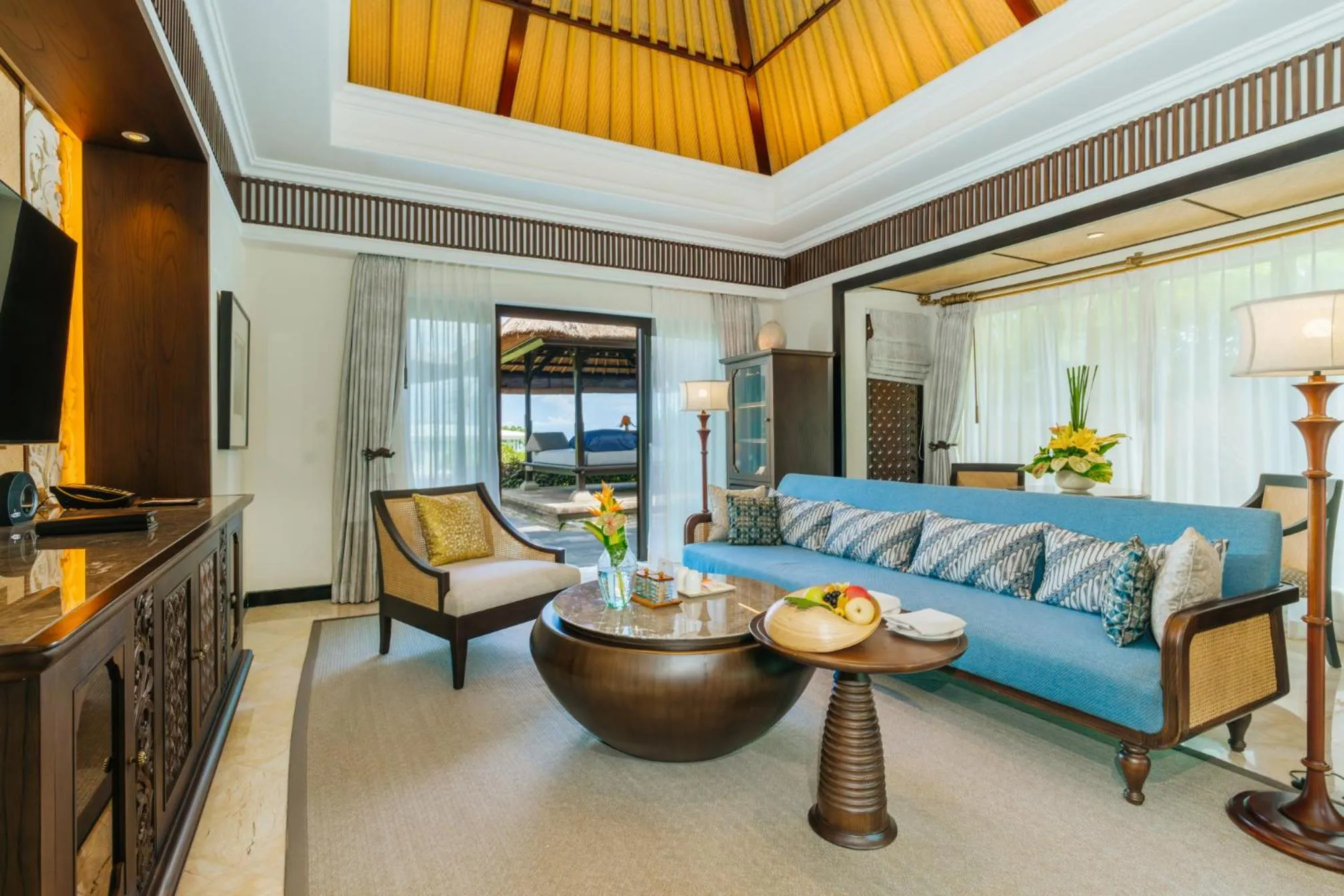 Living room in AYANA Villas Bali